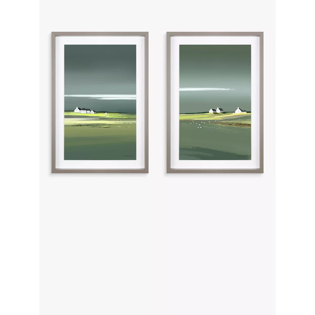 Ulyana Hammond - Aura Framed Print & Mount, 41 x 60cm, Grey – image 2