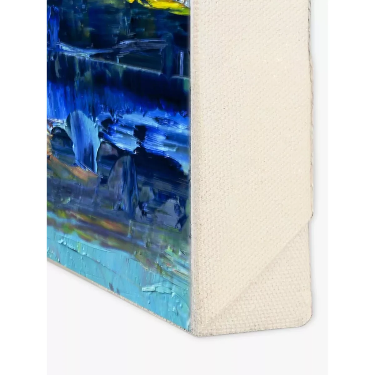 Shades of Blue Abstract Canvas Print, 61 x 76cm, Blue – image 2