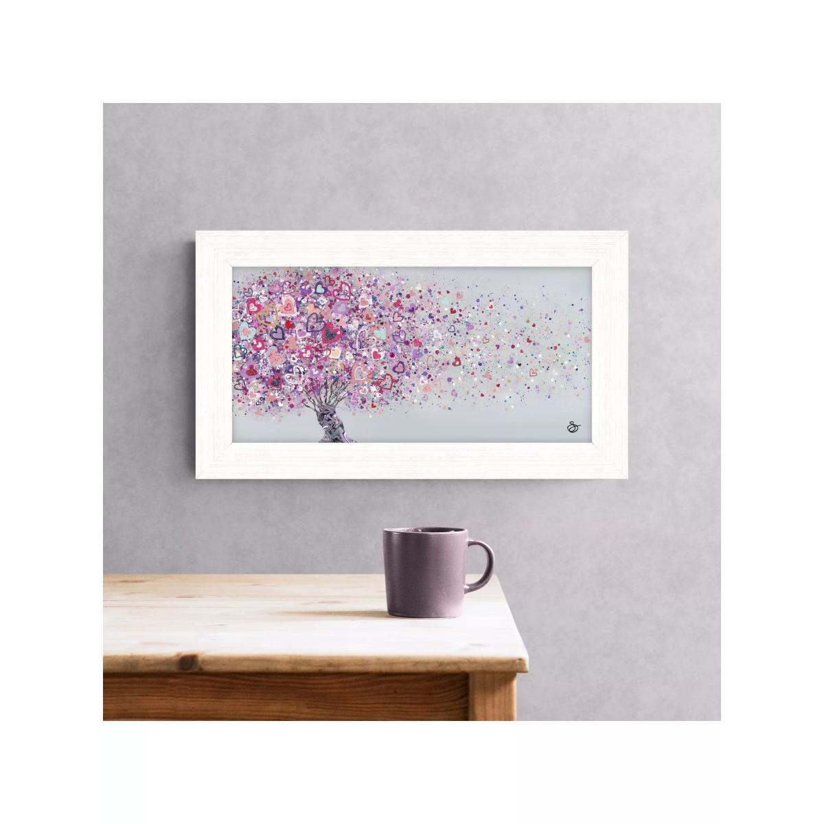 John Lewis Sara Otter 'Love Blossoms' Framed Print, 27 x 47cm, Purple/Multi – image 2