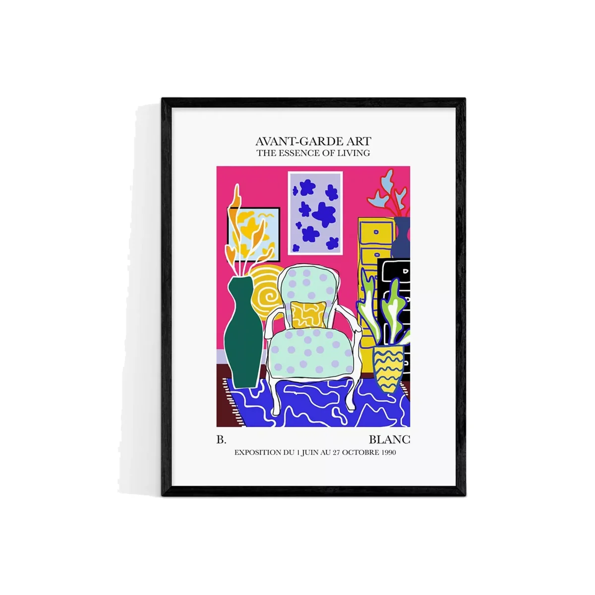 EAST END PRINTS BLANC Prints 'Pink Essence' Framed Print – image 1