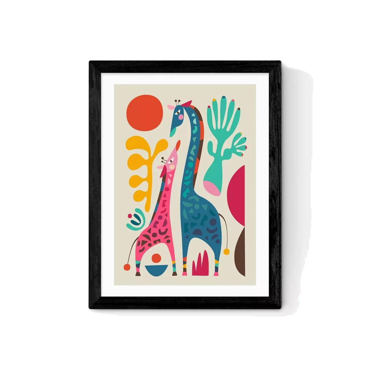 EAST END PRINTS Rachel Lee 'Giraffes' Framed Print – image 1