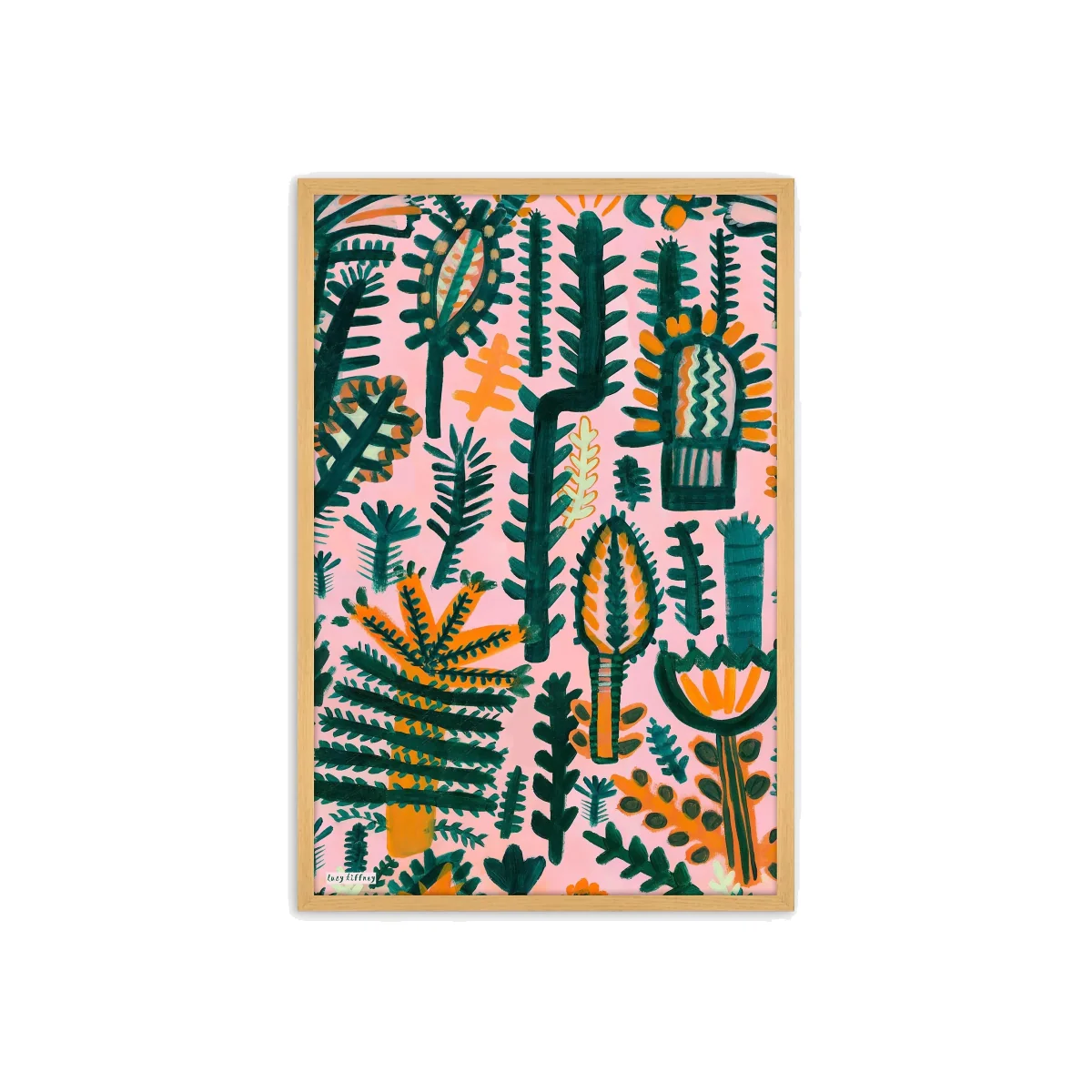 Lucy Tiffney - 'Penang' Framed Print, 62 x 42cm, Green/Multi – image 1