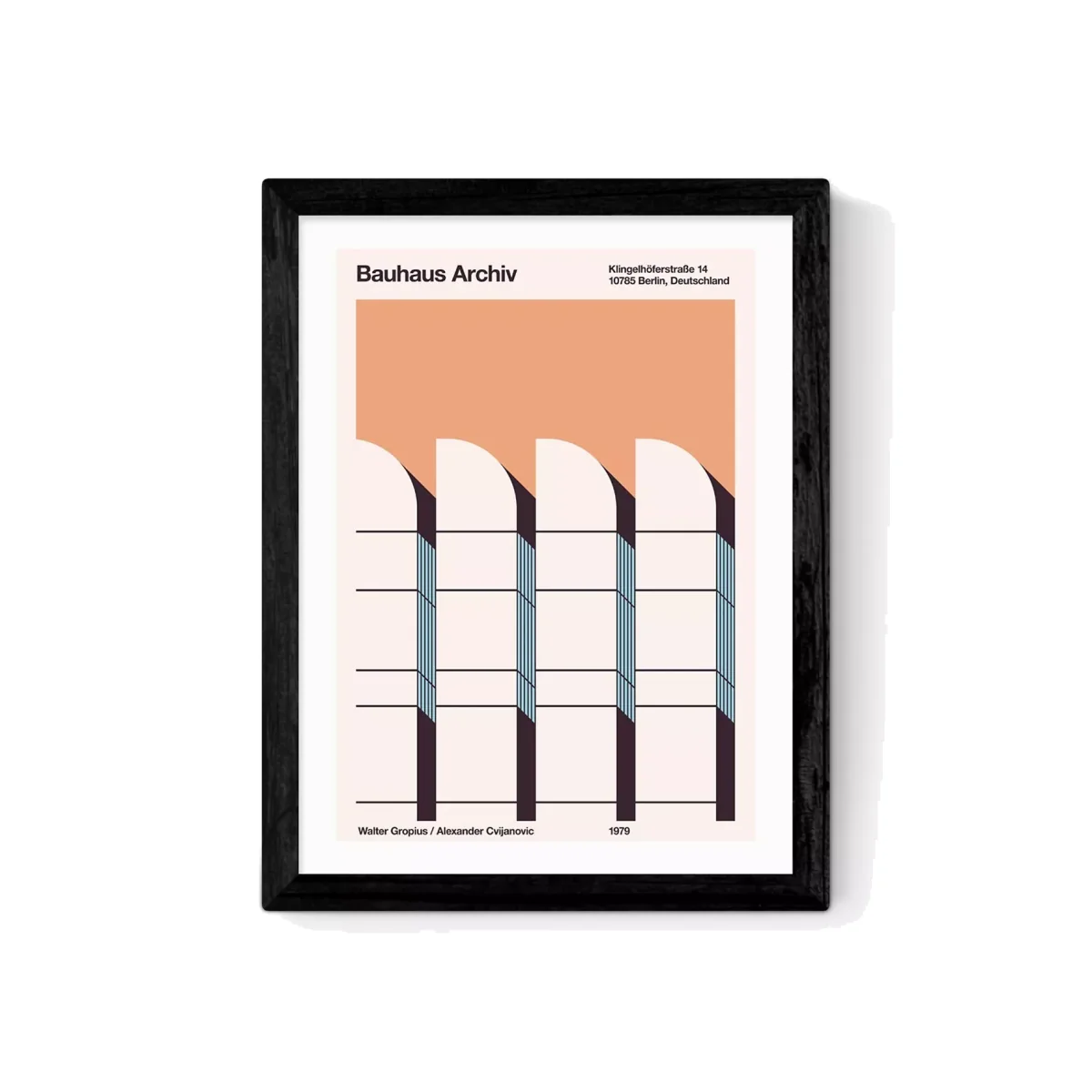 EAST END PRINTS Florent Bodart 'Bauhaus Archiv' Framed Print – image 1