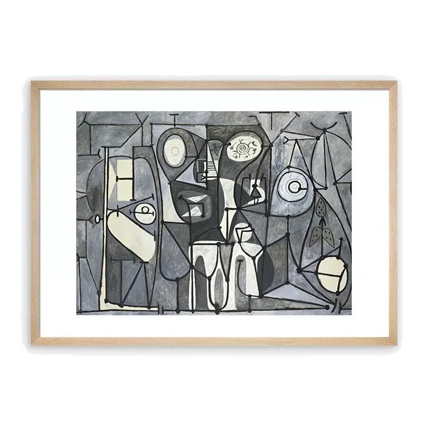 Pablo Picasso - 'The Kitchen' Framed Print & Mount, 62 x 82cm, Grey