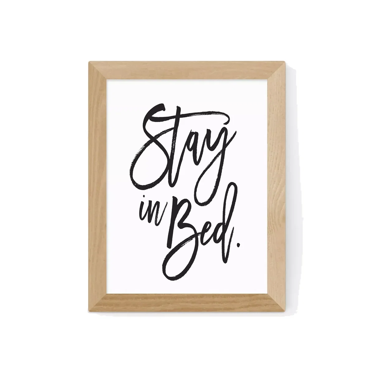 EAST END PRINTS Honeymoon Hotel 'Stay In Bed' Framed Print