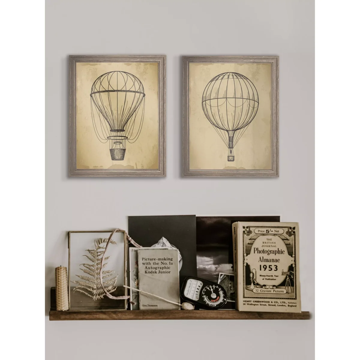 Air Balloon 'Travel IV' Framed Print, 42 x 36cm, Brown – image 2