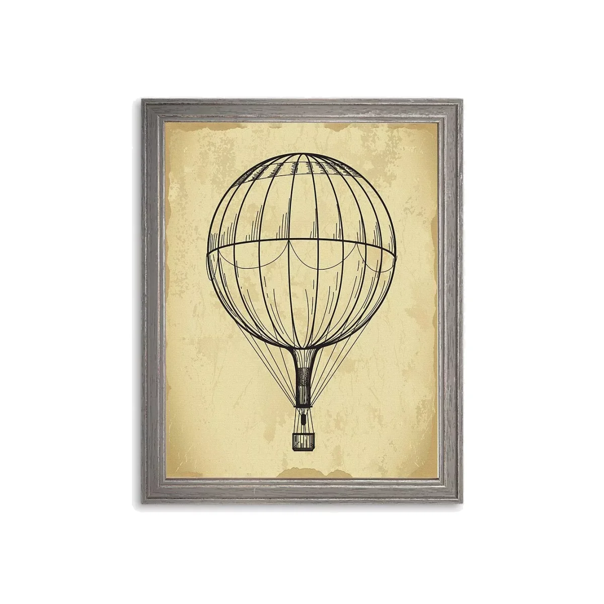 Air Balloon 'Travel IV' Framed Print, 42 x 36cm, Brown – image 1