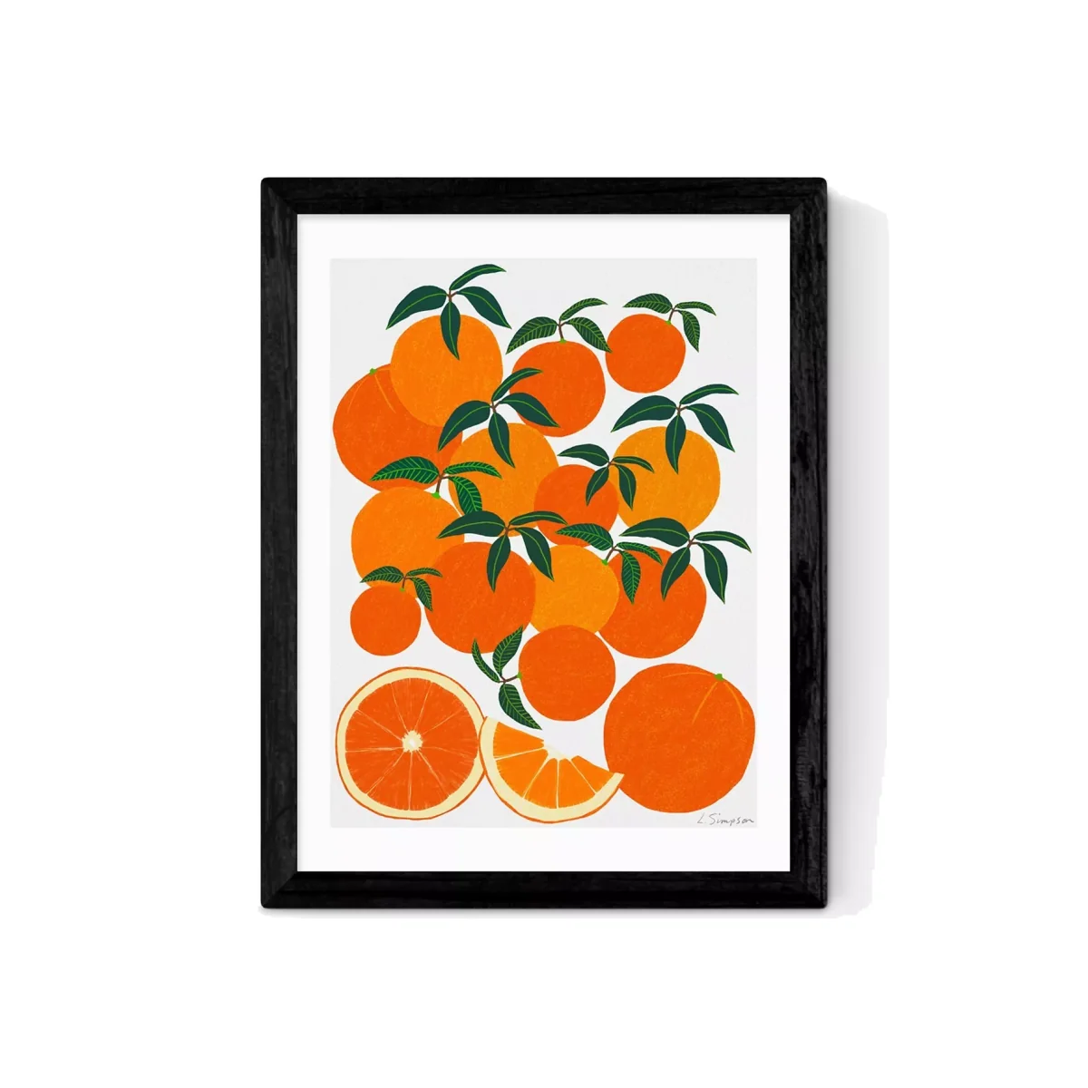 EAST END PRINTS Leanne Simpson 'Orange Harvest' Framed Print – image 1