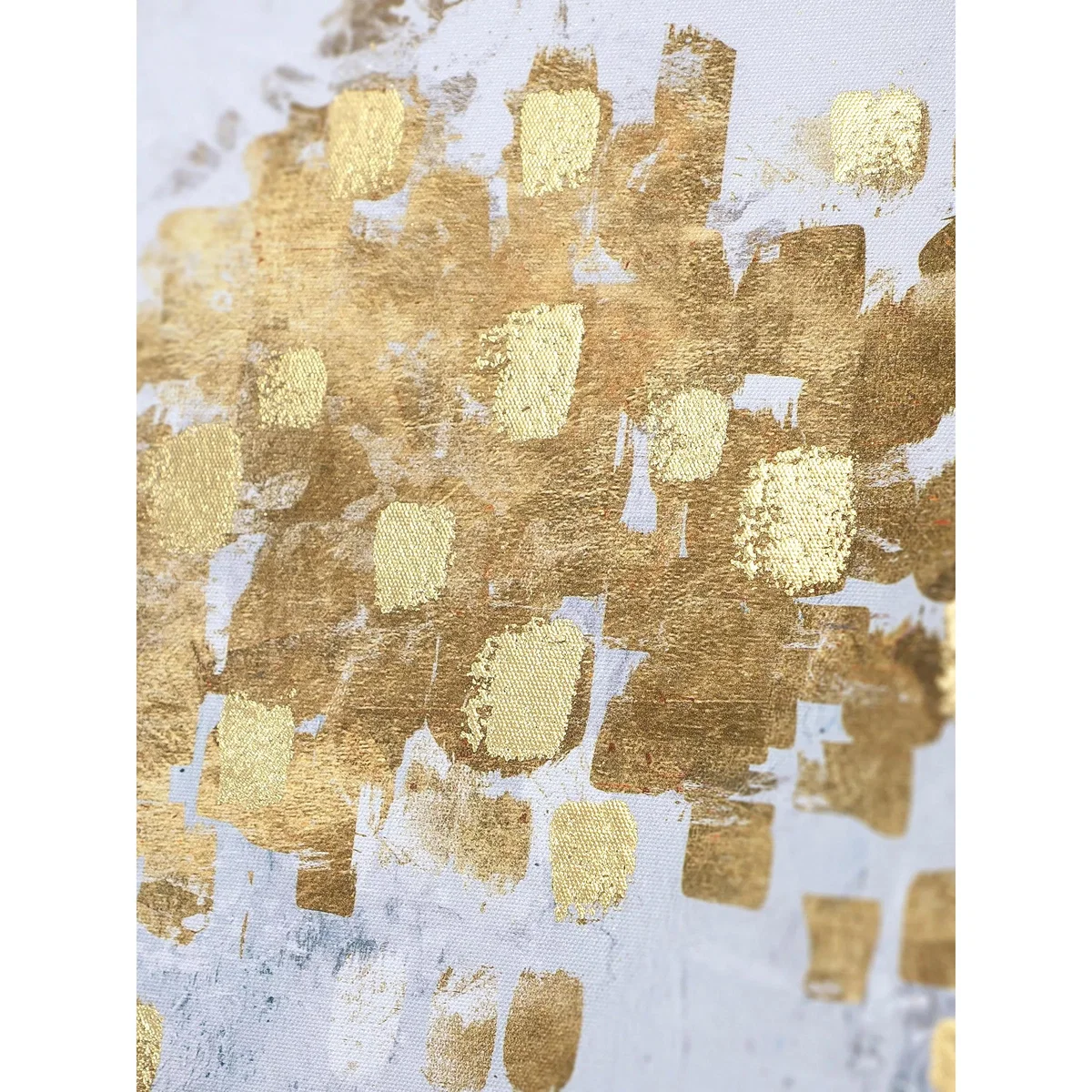PI Studio - 'Golden Starlight' Embellished Abstract Canvas Print, 60 x 120cm, Gold – image 4