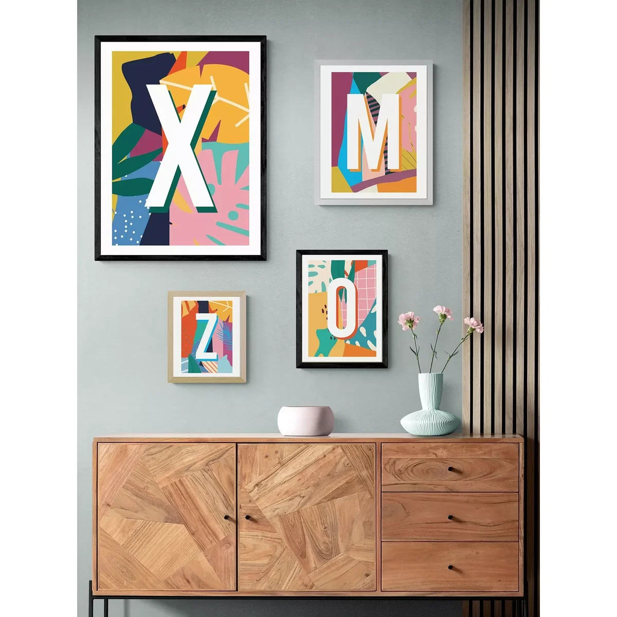 EAST END PRINTS Sei and Ru 'X Letter' Framed Print – image 2