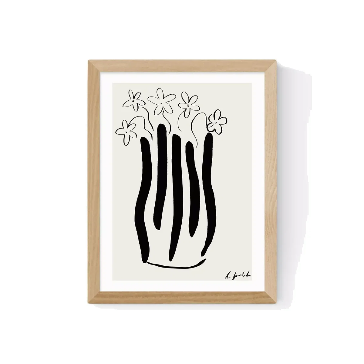 EAST END PRINTS Hali Igwelaezoh 'Abstract Vase' Framed Print – image 1
