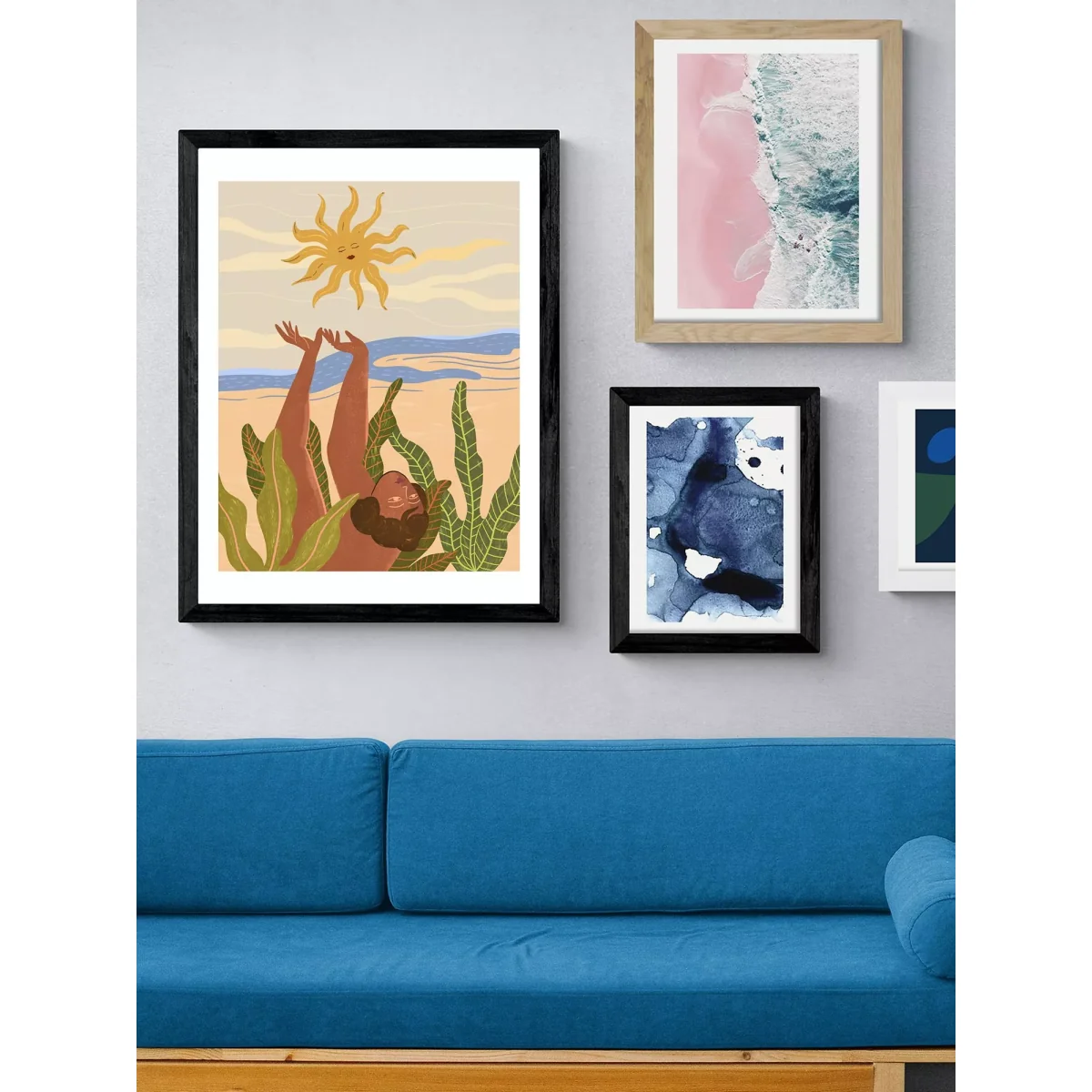 EAST END PRINTS Arty Guava 'Worship the Sun' Framed Print – image 2