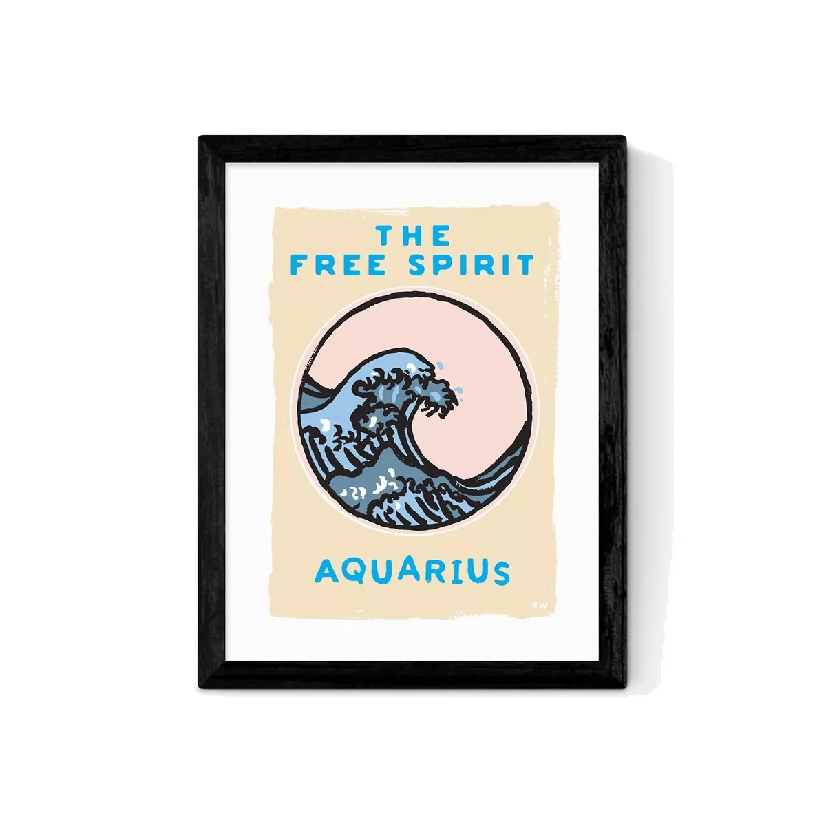 EAST END PRINTS Sophie Ward 'Aquarius The Free Spirit' Framed Print – image 1