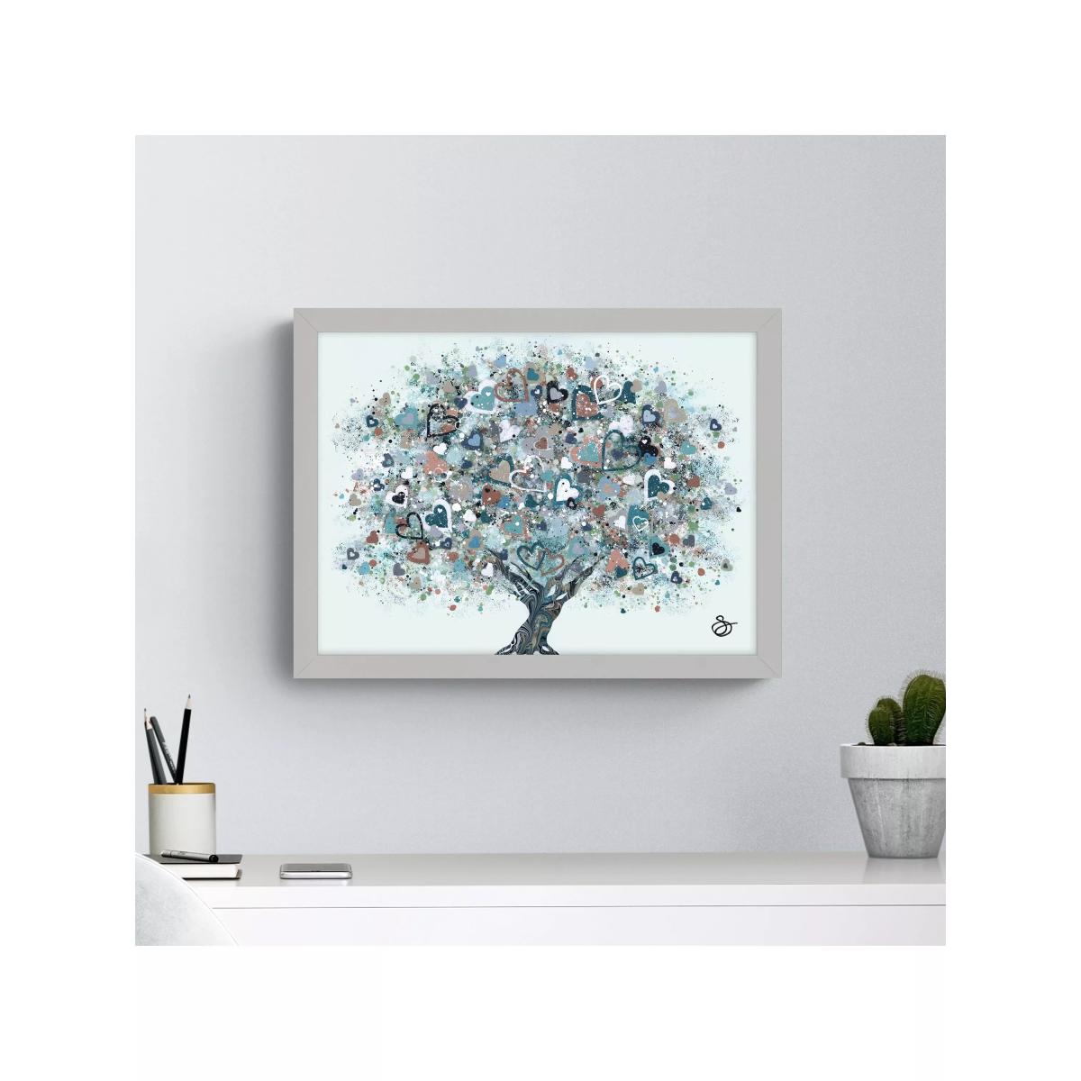 John Lewis Sara Otter 'A New Day' Framed Print, 33.5 x 43.5cm, Blue/Multi – image 2