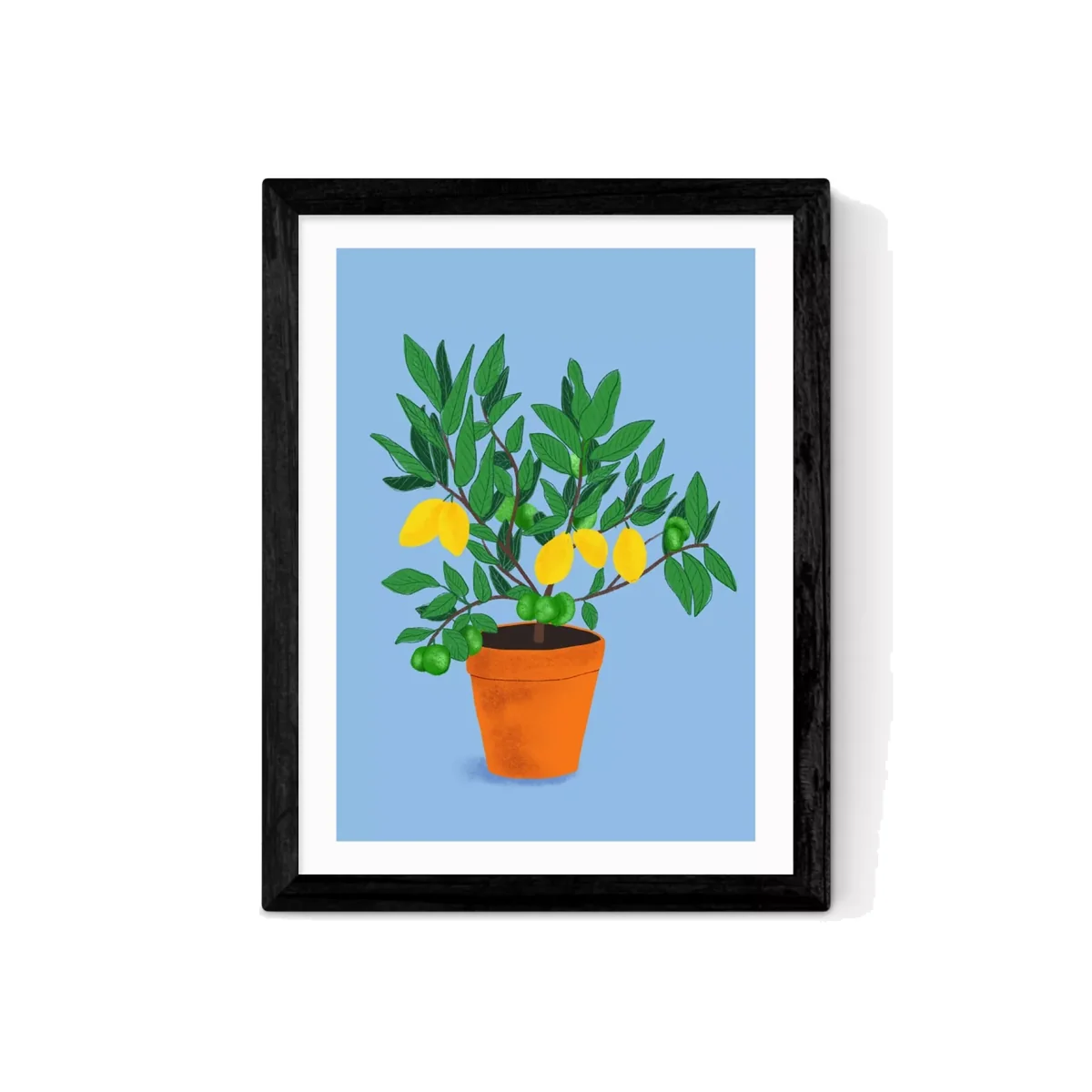 EAST END PRINTS Sifa Mustafa 'When Life Gives You Lemons' Framed Print – image 1