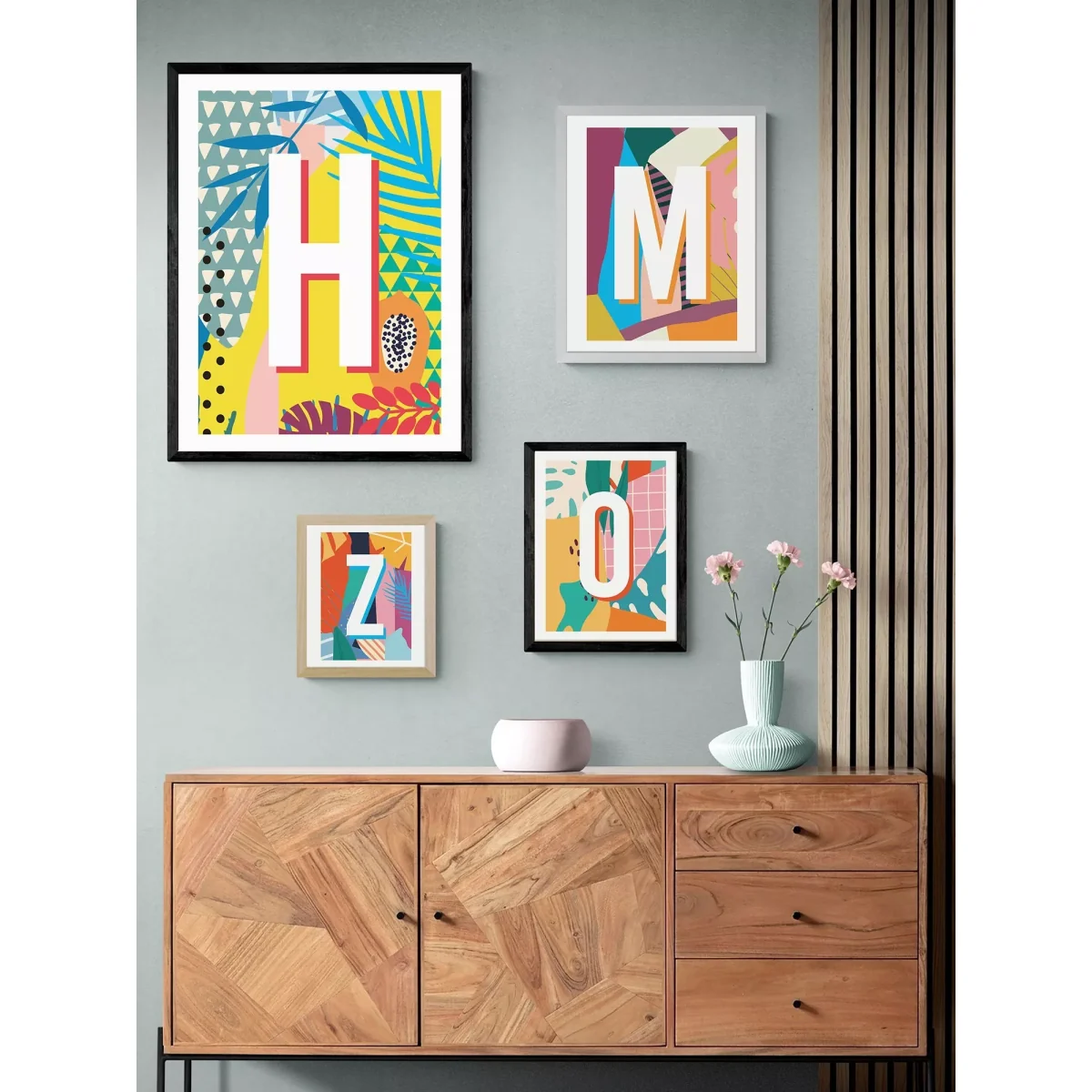 EAST END PRINTS Sei and Ru 'H Letter' Framed Print – image 2