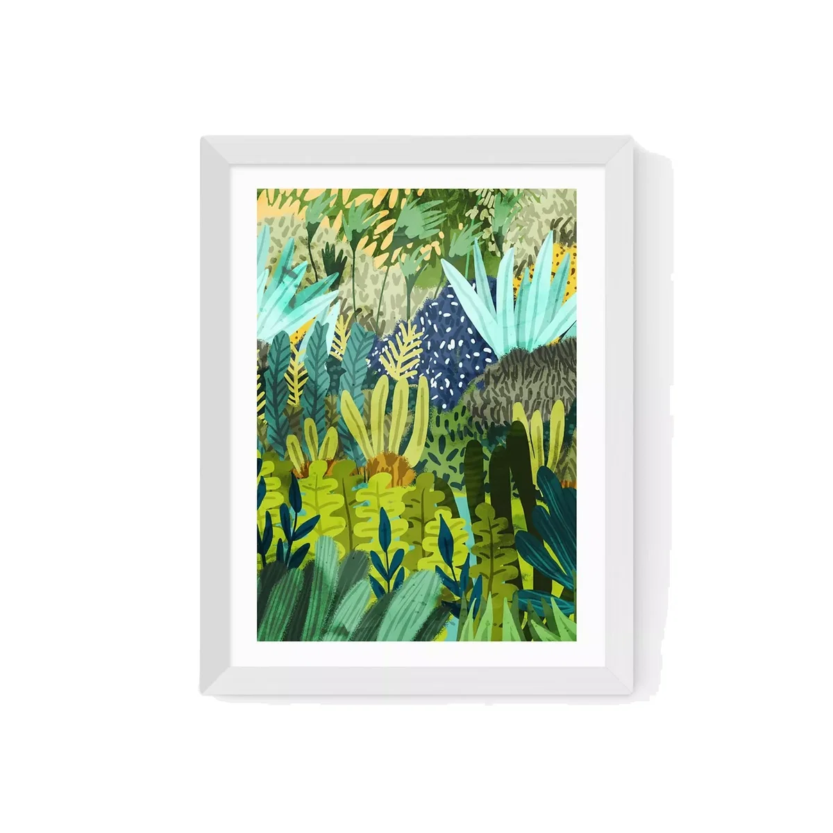 EAST END PRINTS 83 Oranges 'Wild Jungle' Framed Print