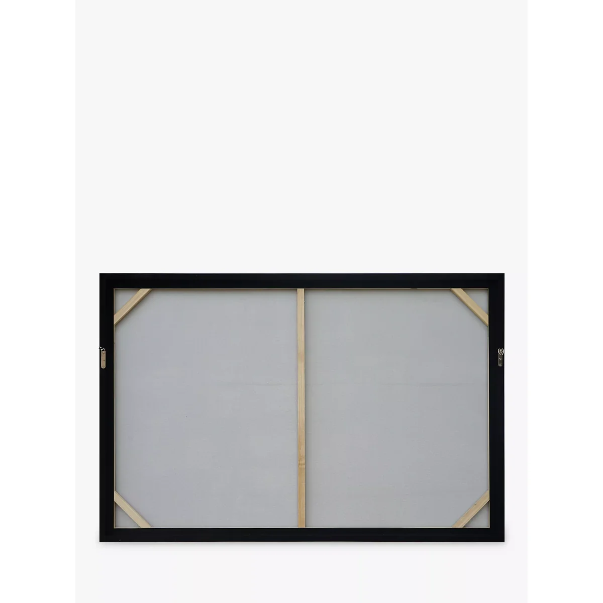 Chalk Blues - Hand-Painted Abstract Framed Canvas Print, 120 x 80cm, Blue/Multi – image 2