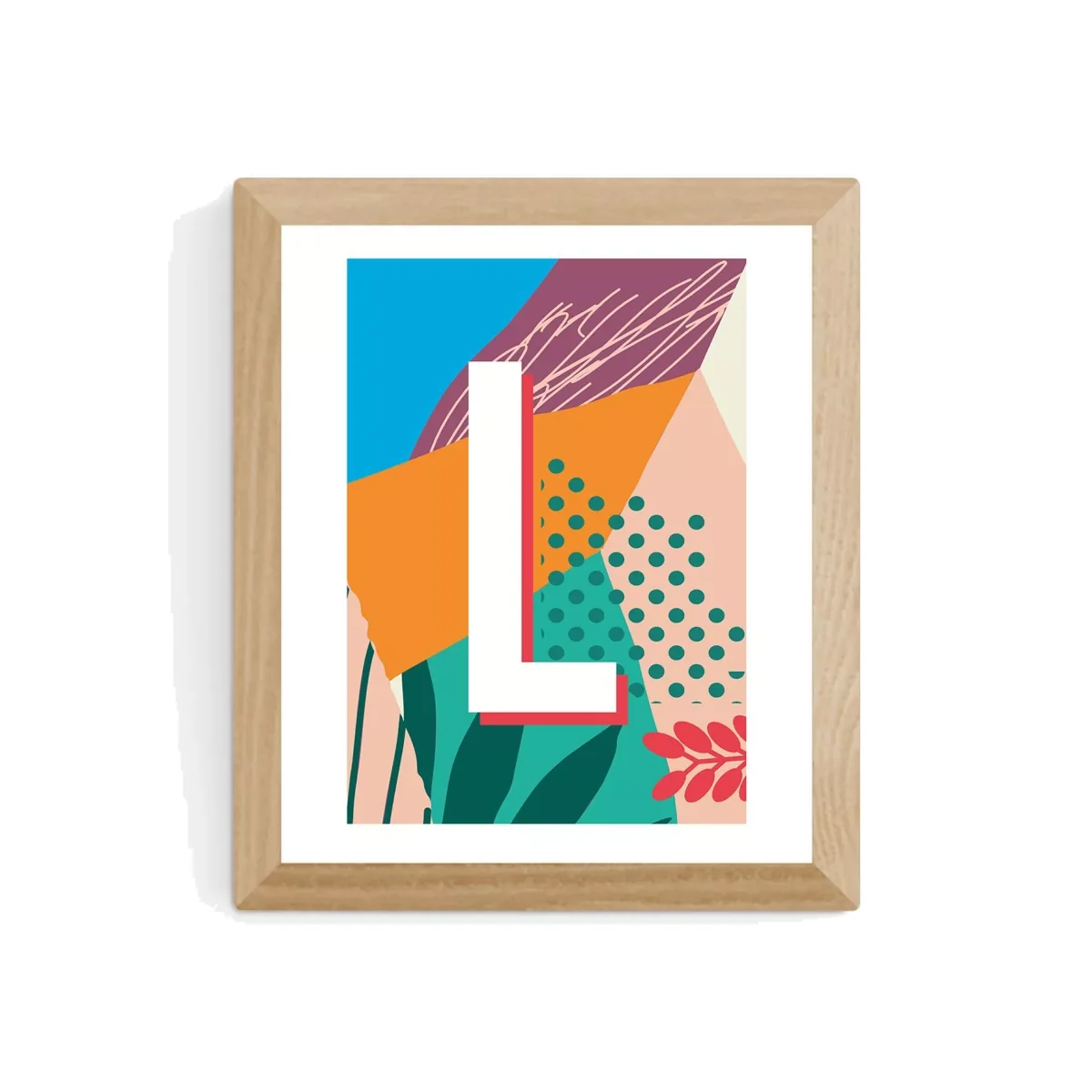 EAST END PRINTS Sei and Ru 'L Letter' Framed Print – image 1