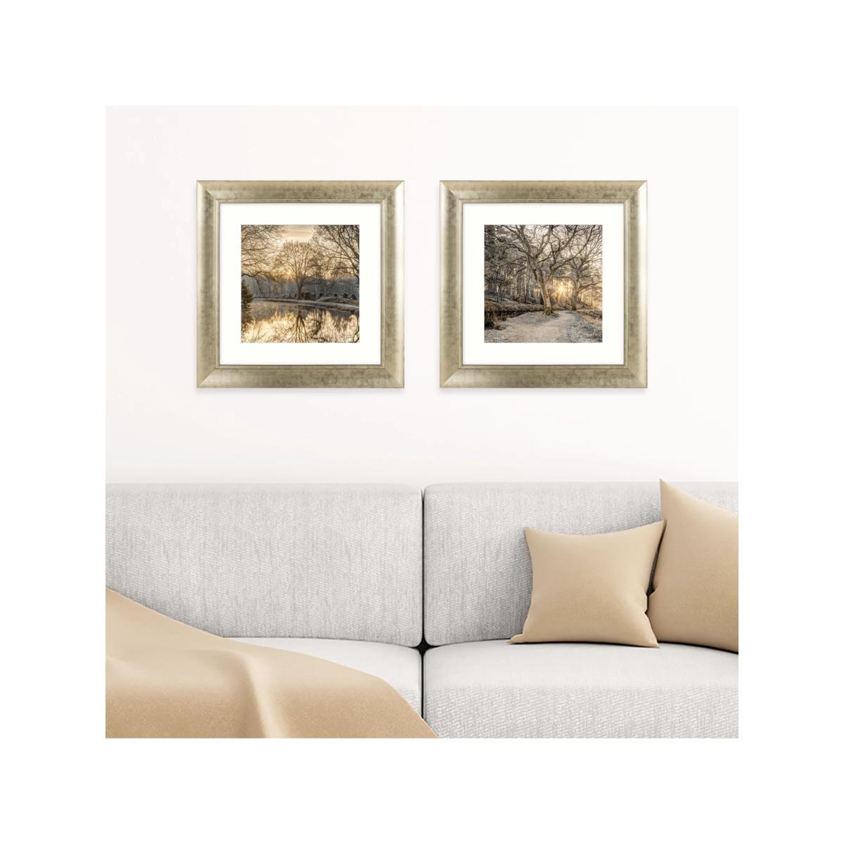 Assaf Frank - 'Autumn Walk' Framed Print & Mount, 62 x 62cm, Yellow/Multi – image 2
