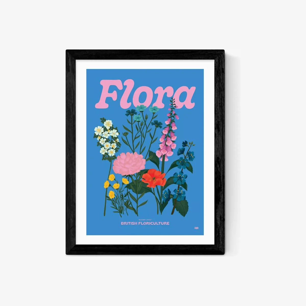 EAST END PRINTS Limbo and Ginger 'Flora' Framed Print – image 1