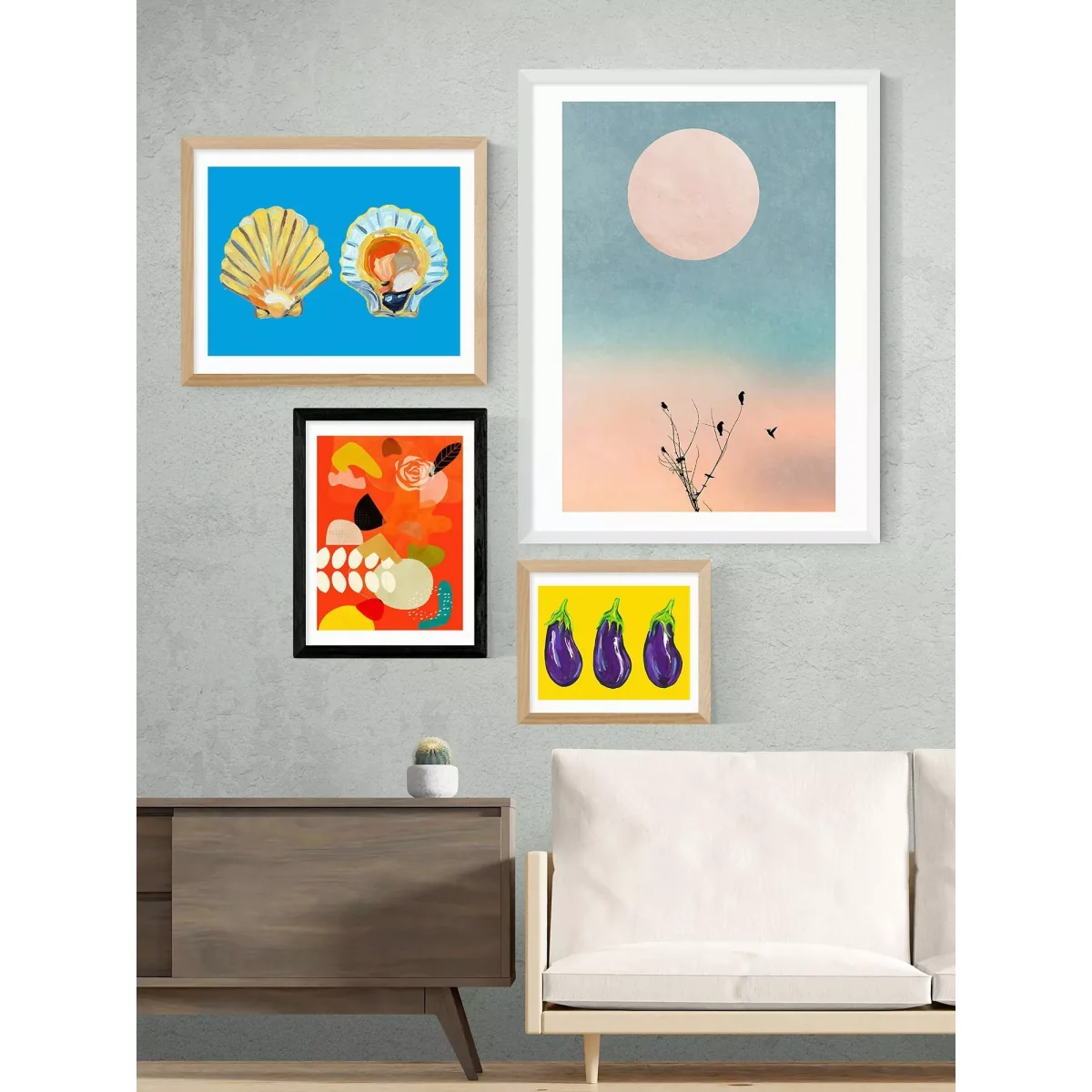 EAST END PRINTS Ana Rut Bre 'Mid Century Garden' Framed Print – image 2
