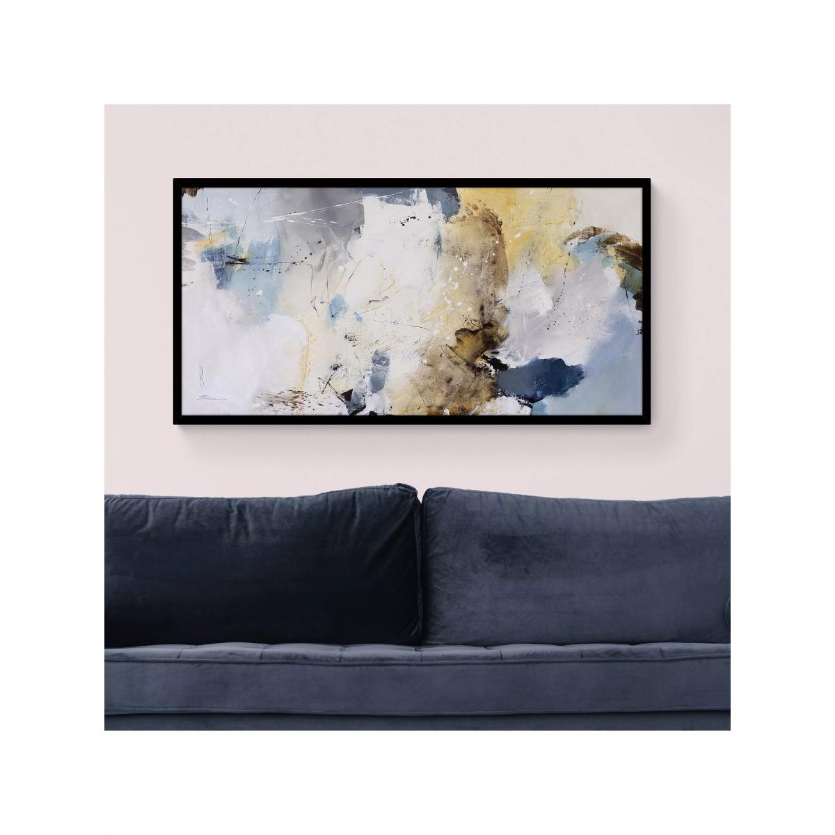 John Lewis Natasha Barnes 'Wind Beneath Your Wings' Framed Canvas Print, 63.5 x 123.5cm, Yellow/Blue – image 2