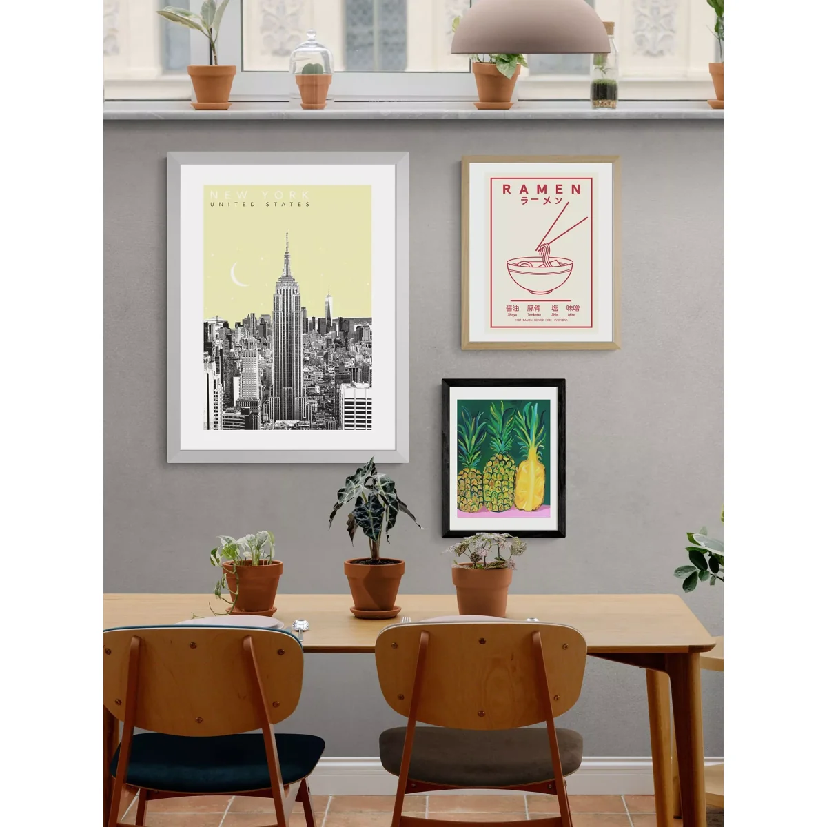 EAST END PRINTS Becks Norf Design 'New York Yellow' Framed Print – image 2