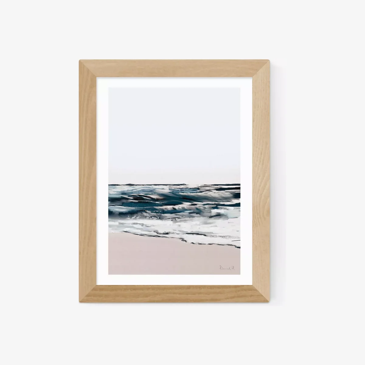 EAST END PRINTS Dan Hobday 'Seashore' Framed Print
