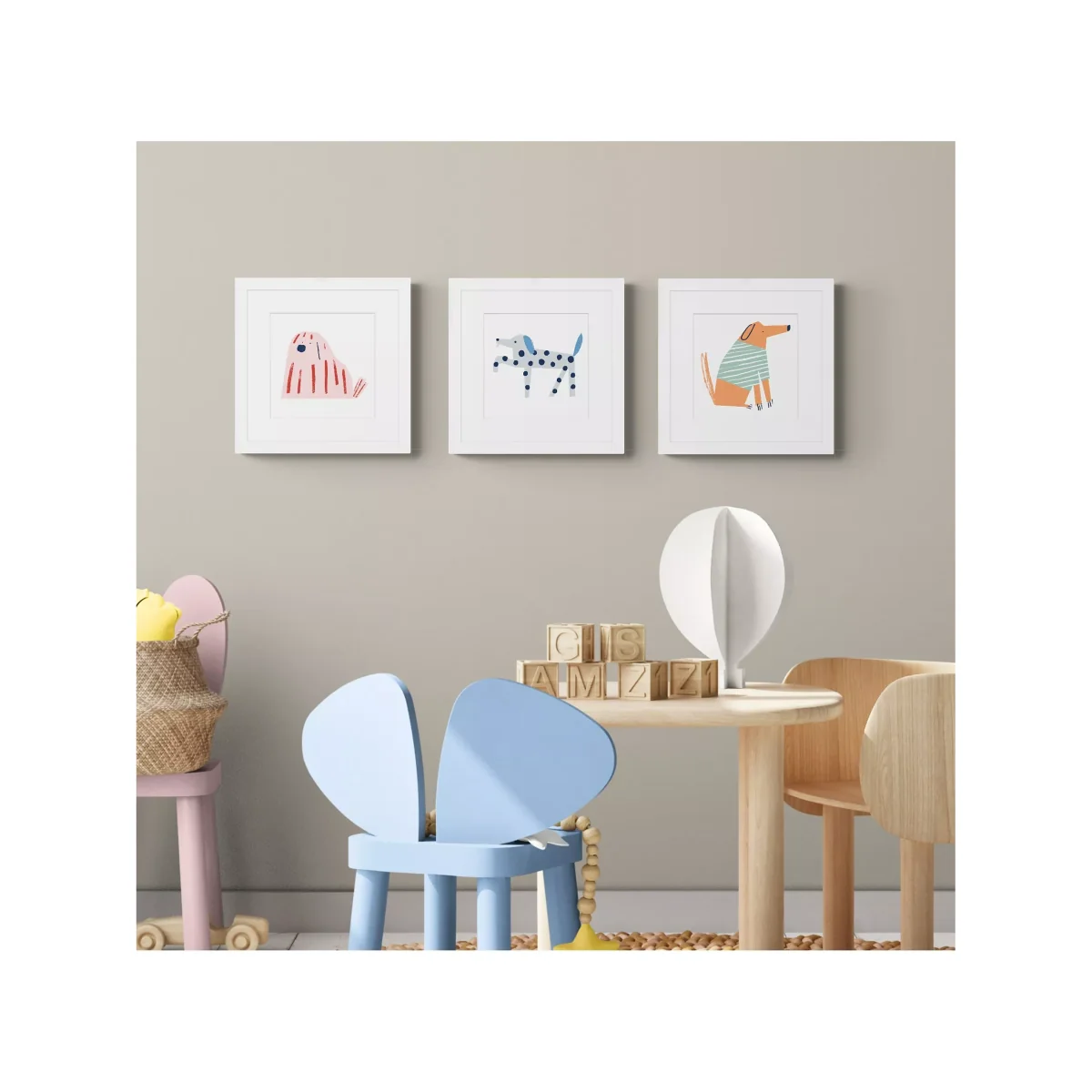 John Lewis Park Pals Wall Art Gallery Set, Set of 3, 20 x 20cm – image 2