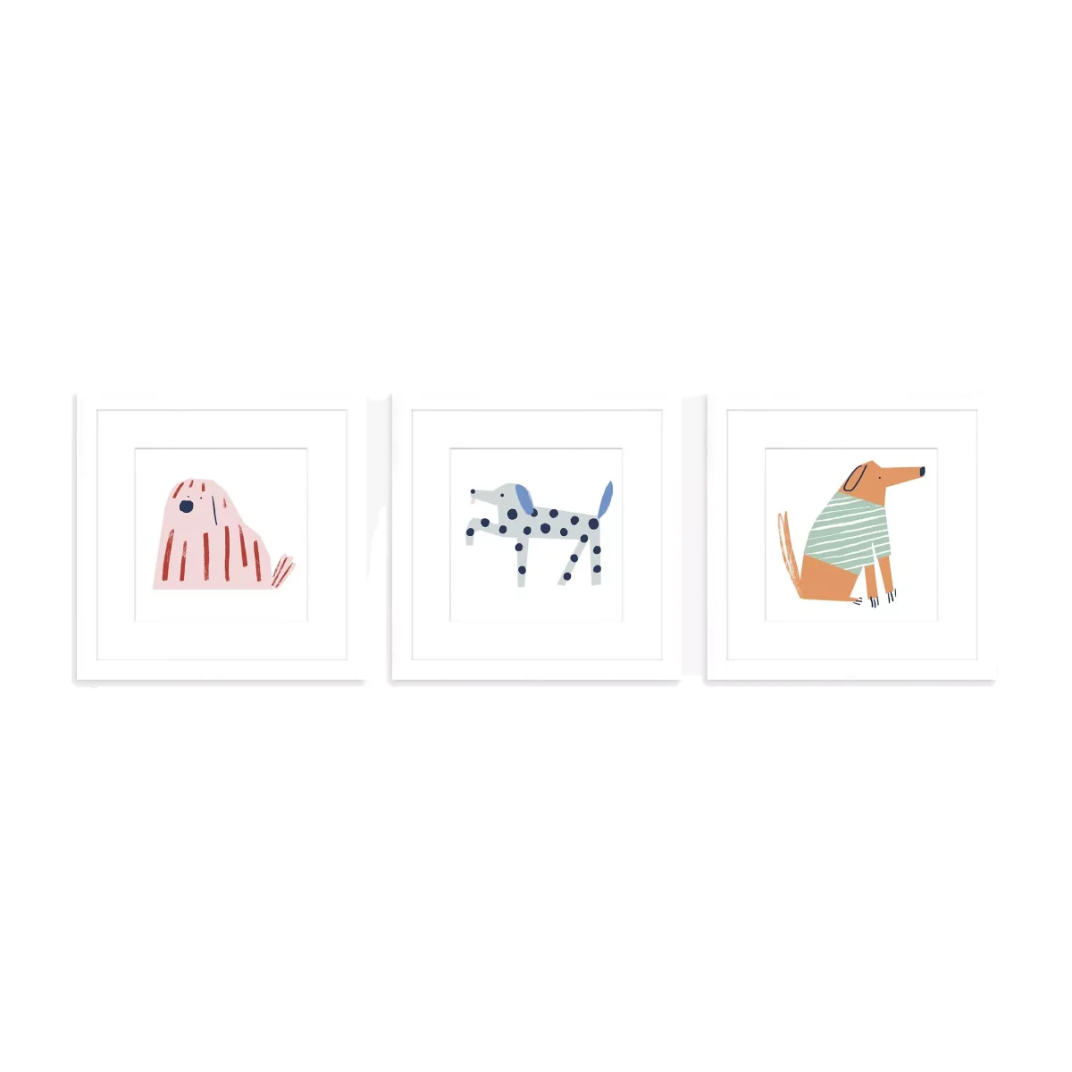 John Lewis Park Pals Wall Art Gallery Set, Set of 3, 20 x 20cm – image 1