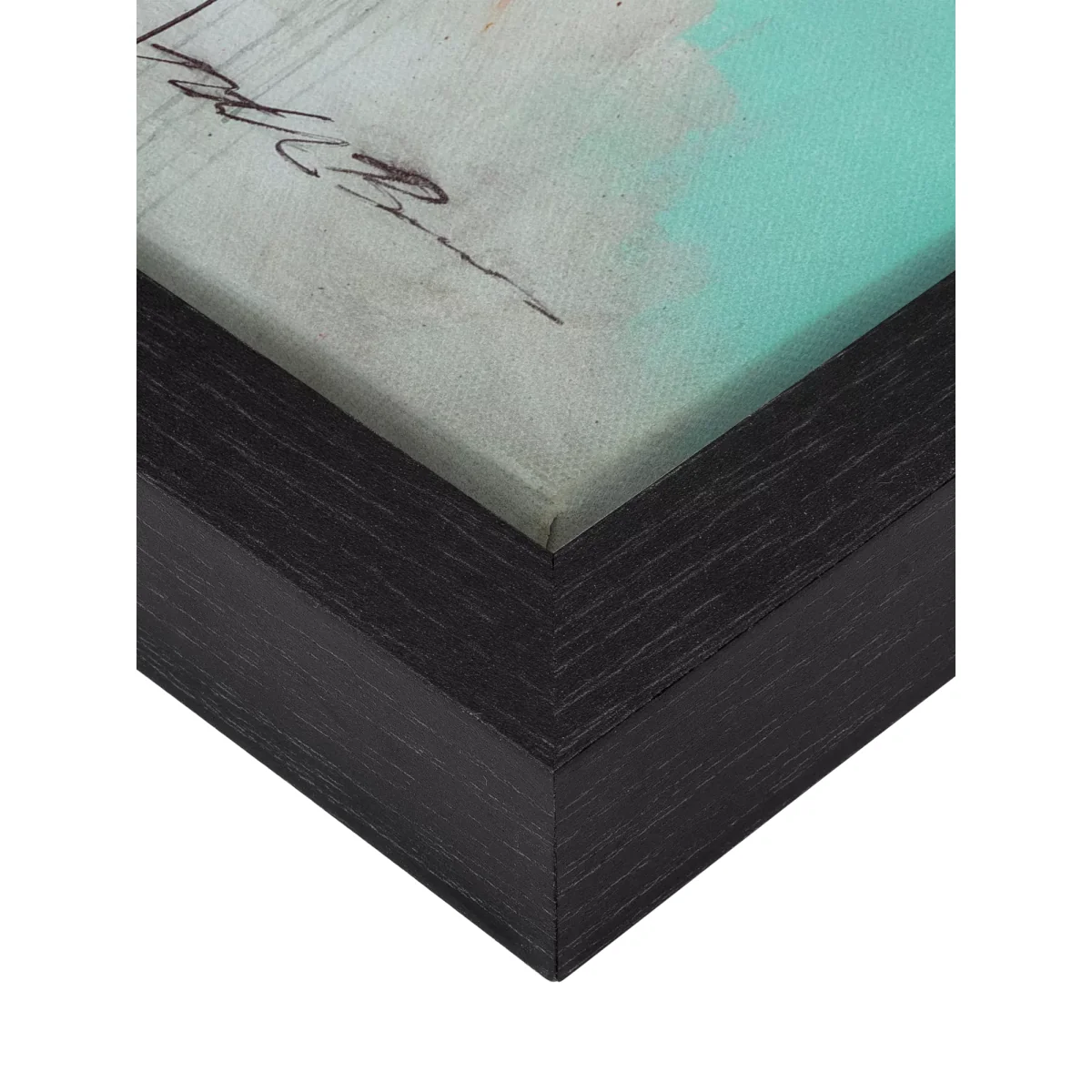 Natasha Barnes - 'Homeward Bound' Abstract Framed Canvas Print, 104 x 104cm, Green/Multi – image 3