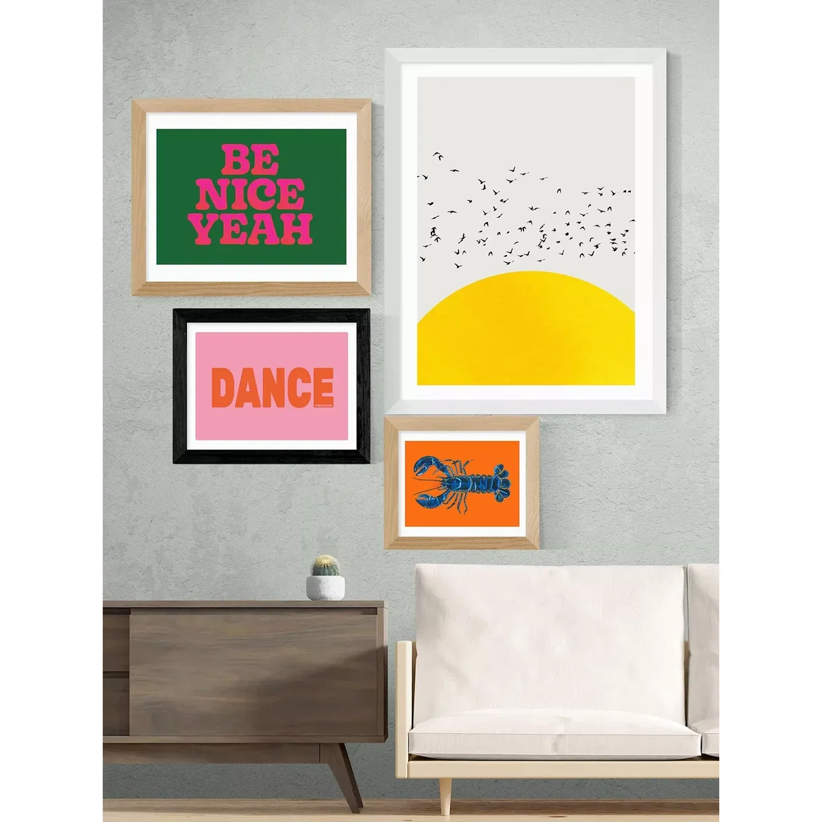 EAST END PRINTS The Native State 'Dance' Framed Print – image 2