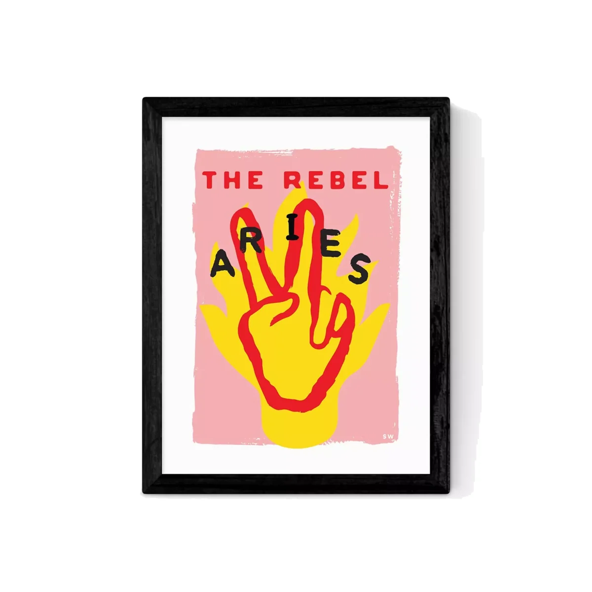 EAST END PRINTS Sophie Ward 'Aries The Rebel' Framed Print – image 1