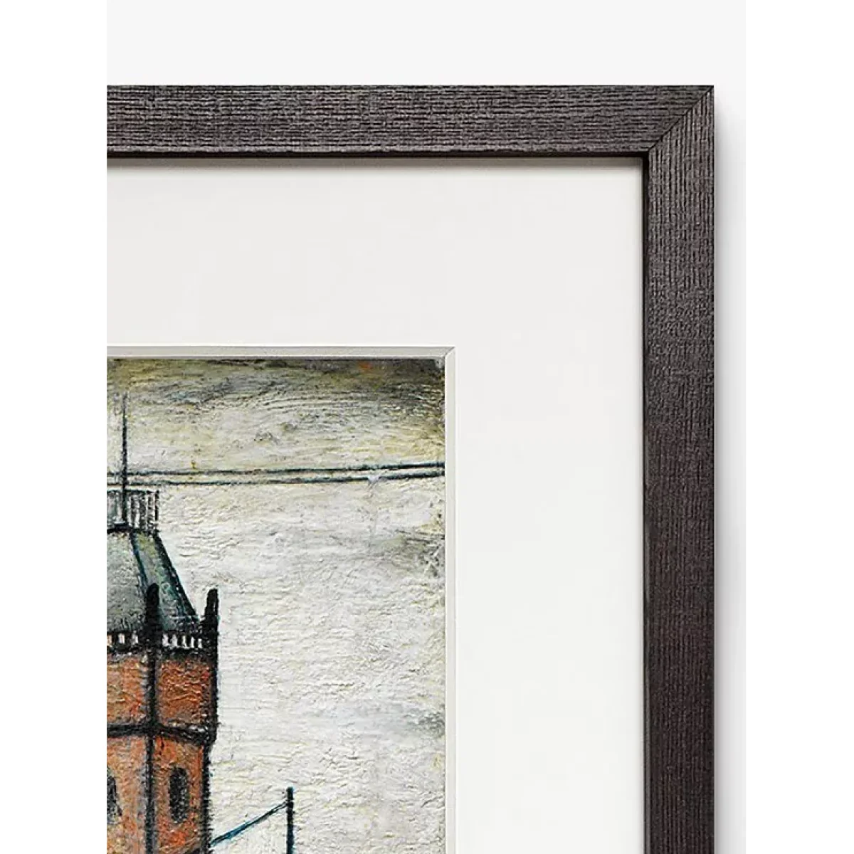 LS Lowry - Going To Work 1943 Framed Print & Mount, 64.8 x 80.2cm – image 3
