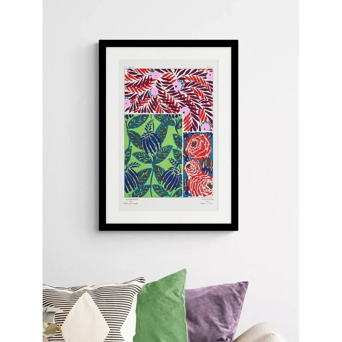 Eugene Séguy - 'Vintage Flower II' Framed Print & Mount, 74.5 x 54.5cm, Multi – image 2