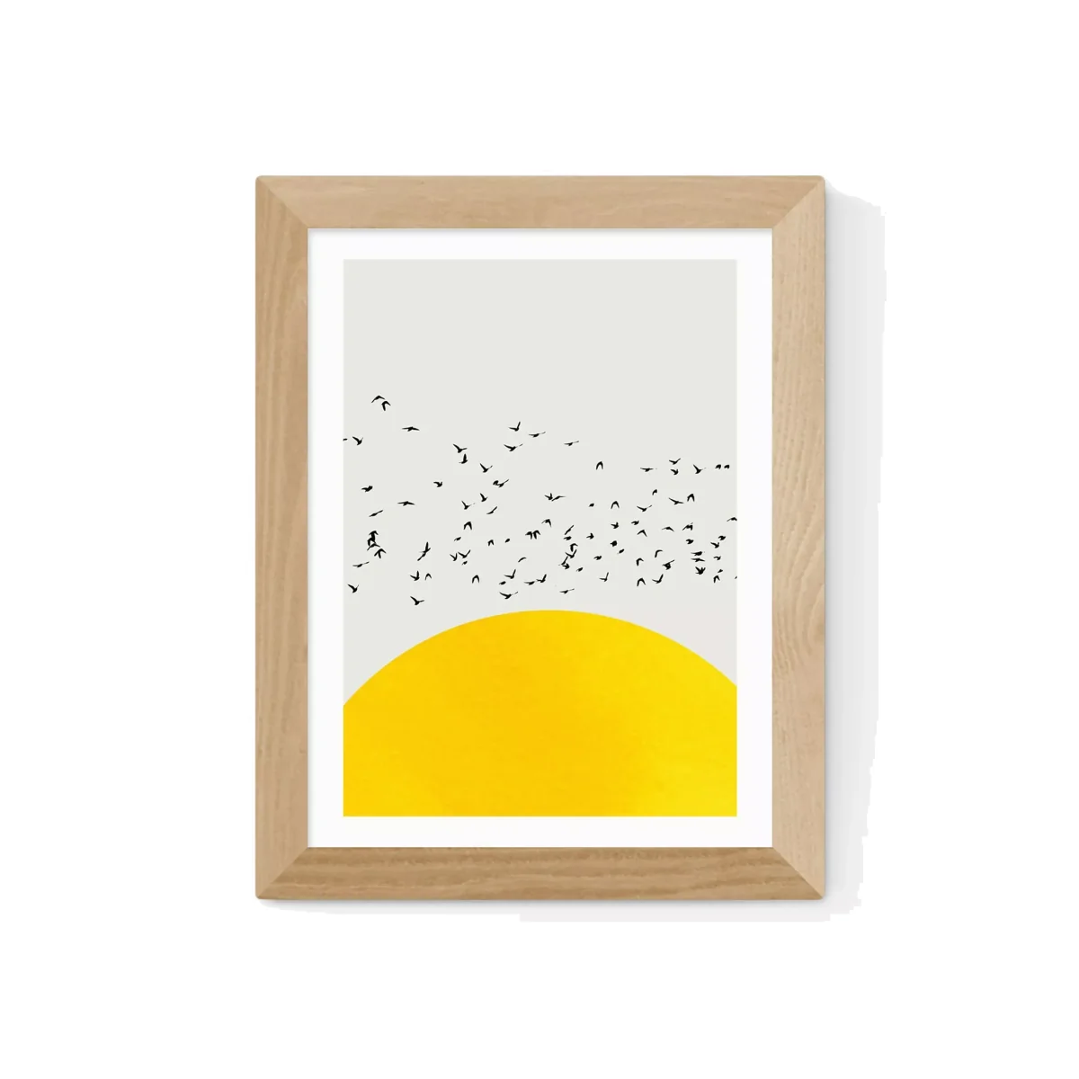 EAST END PRINTS Kubistika 'A Thousand Birds' Framed Print