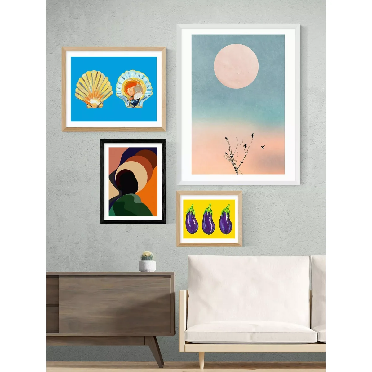 EAST END PRINTS Sumuyya Khader 'Changing Winds' Framed Print – image 2