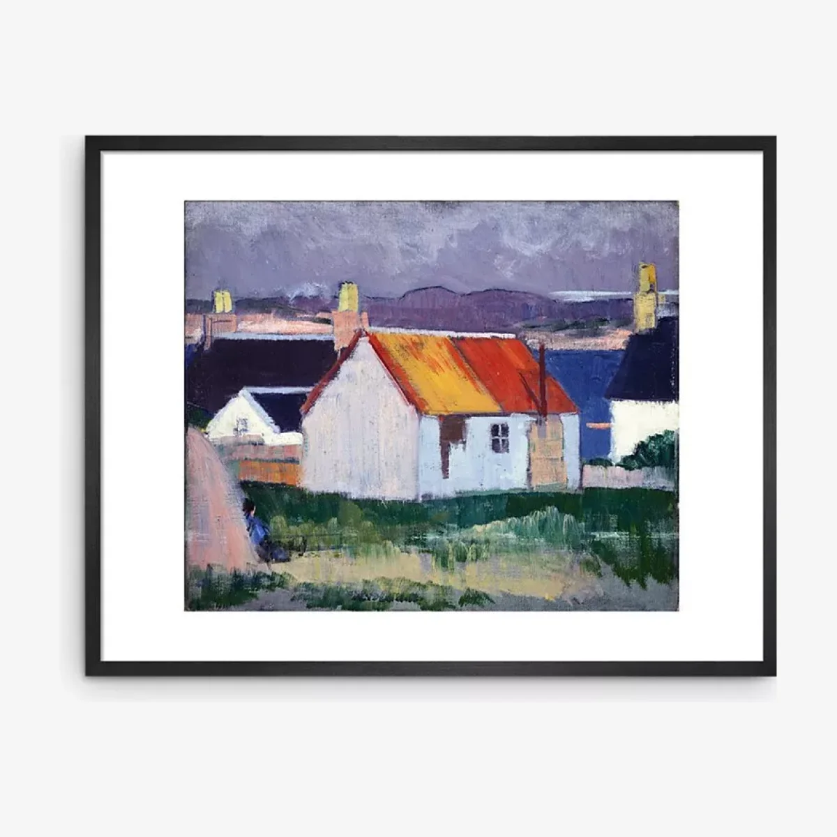 Francis Cadell - 'Iona Croft' Framed Print & Mount, 45 x 60cm, Multi