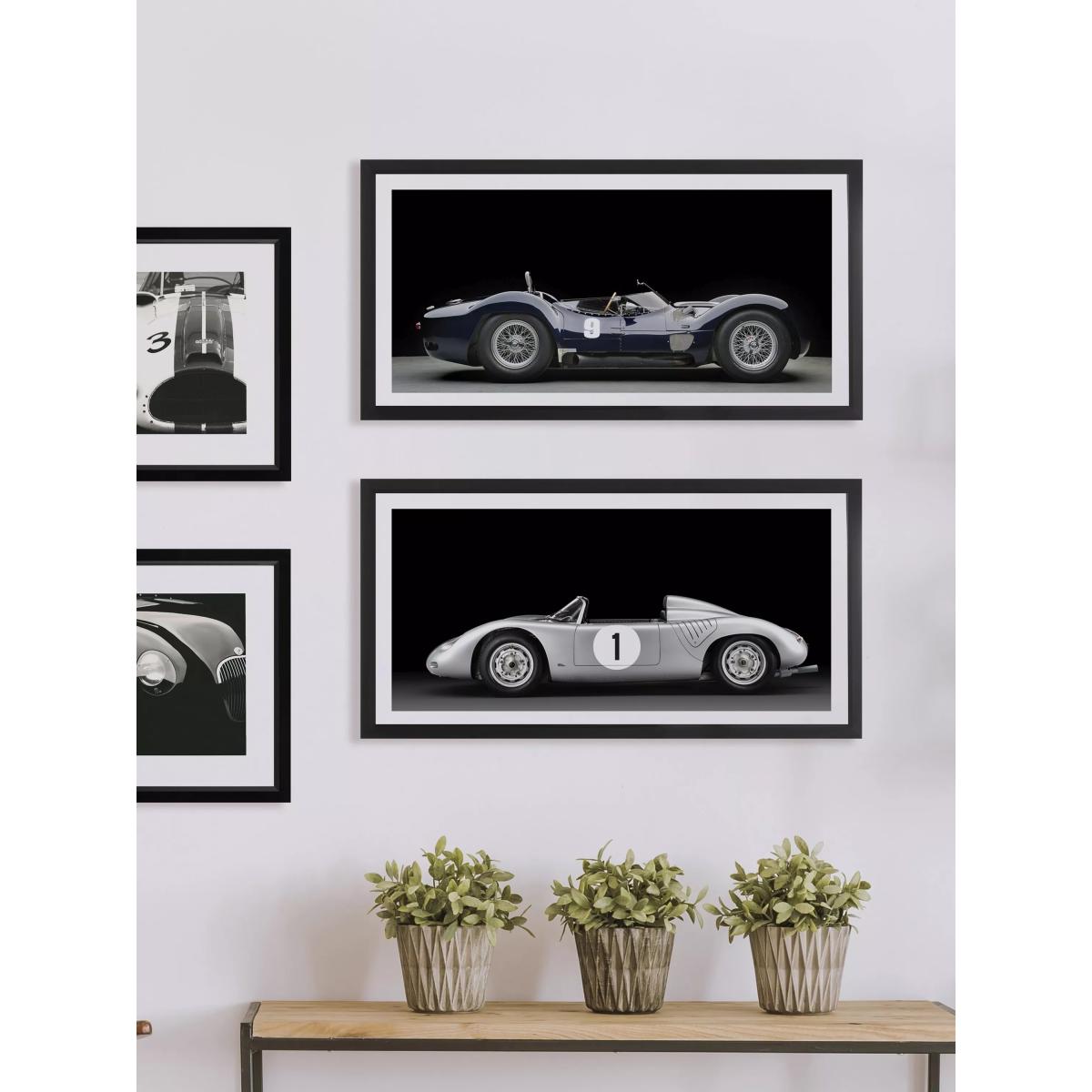 Brookpace Lascelles 'Porsche 718 RSK' Car Framed Print & Mount, 37 x 101cm, Black – image 2