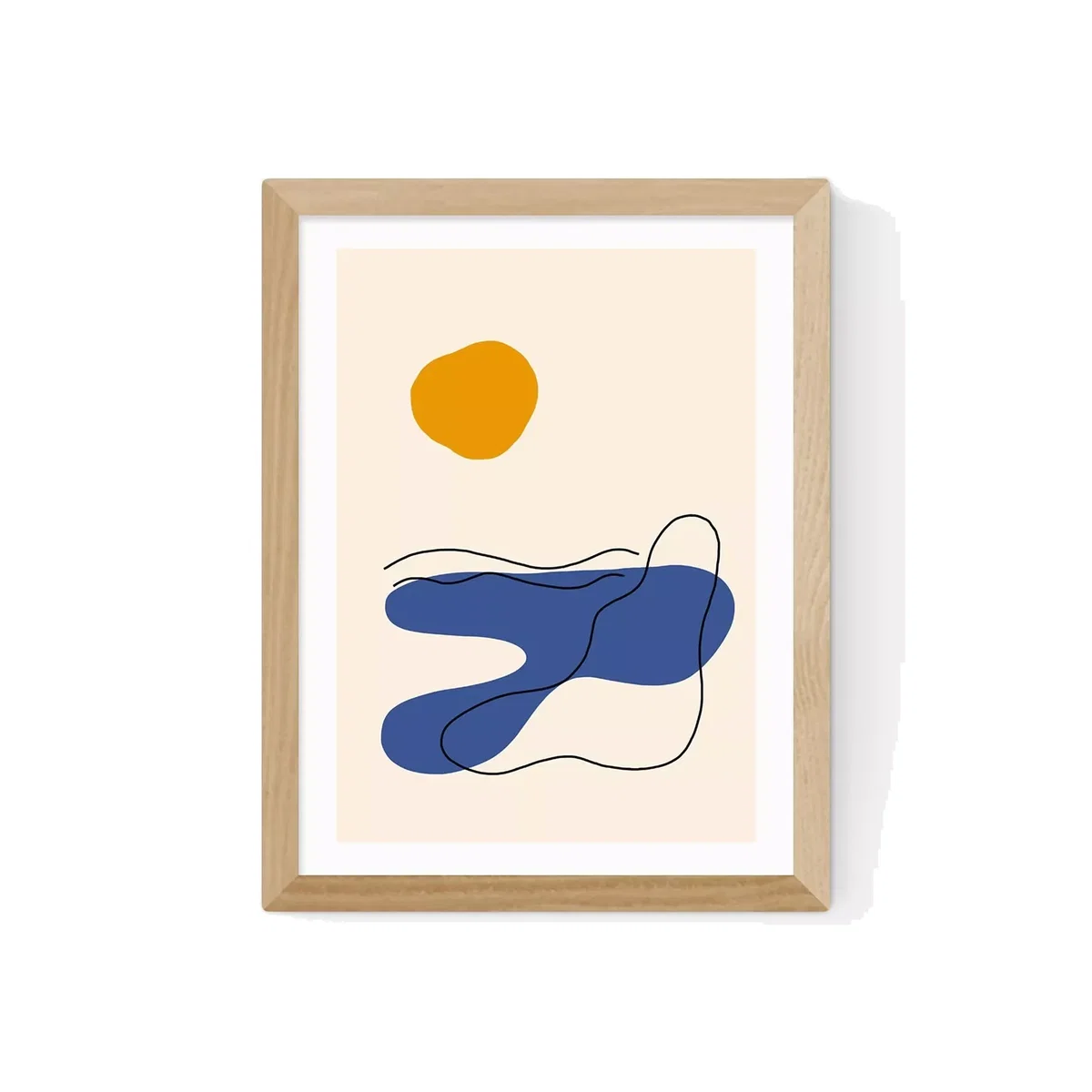 EAST END PRINTS Sifa Mustafa 'Cornwall Dance' Framed Print – image 1