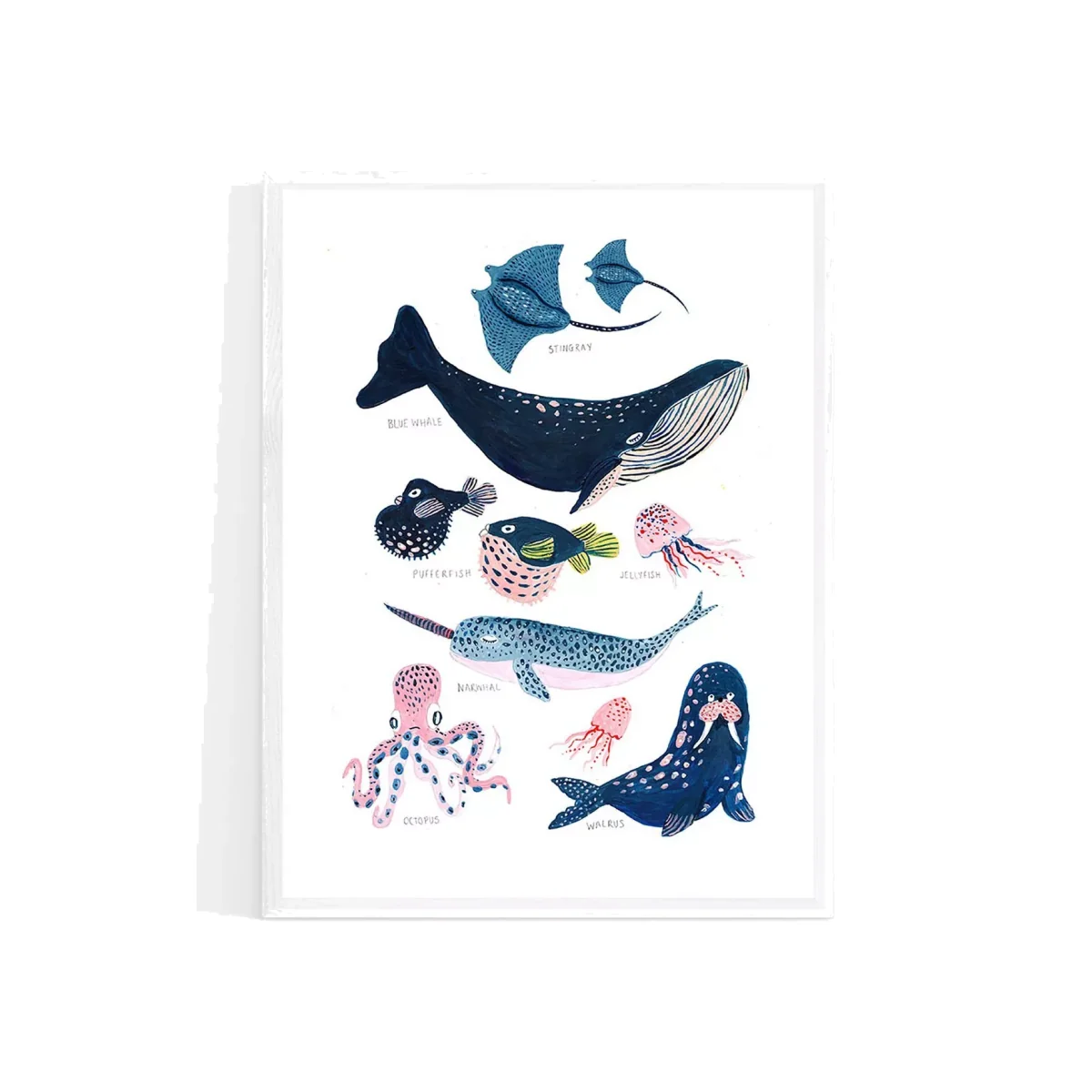 EAST END PRINTS Amber Davenport 'Sea Creatures' Framed Print – image 1