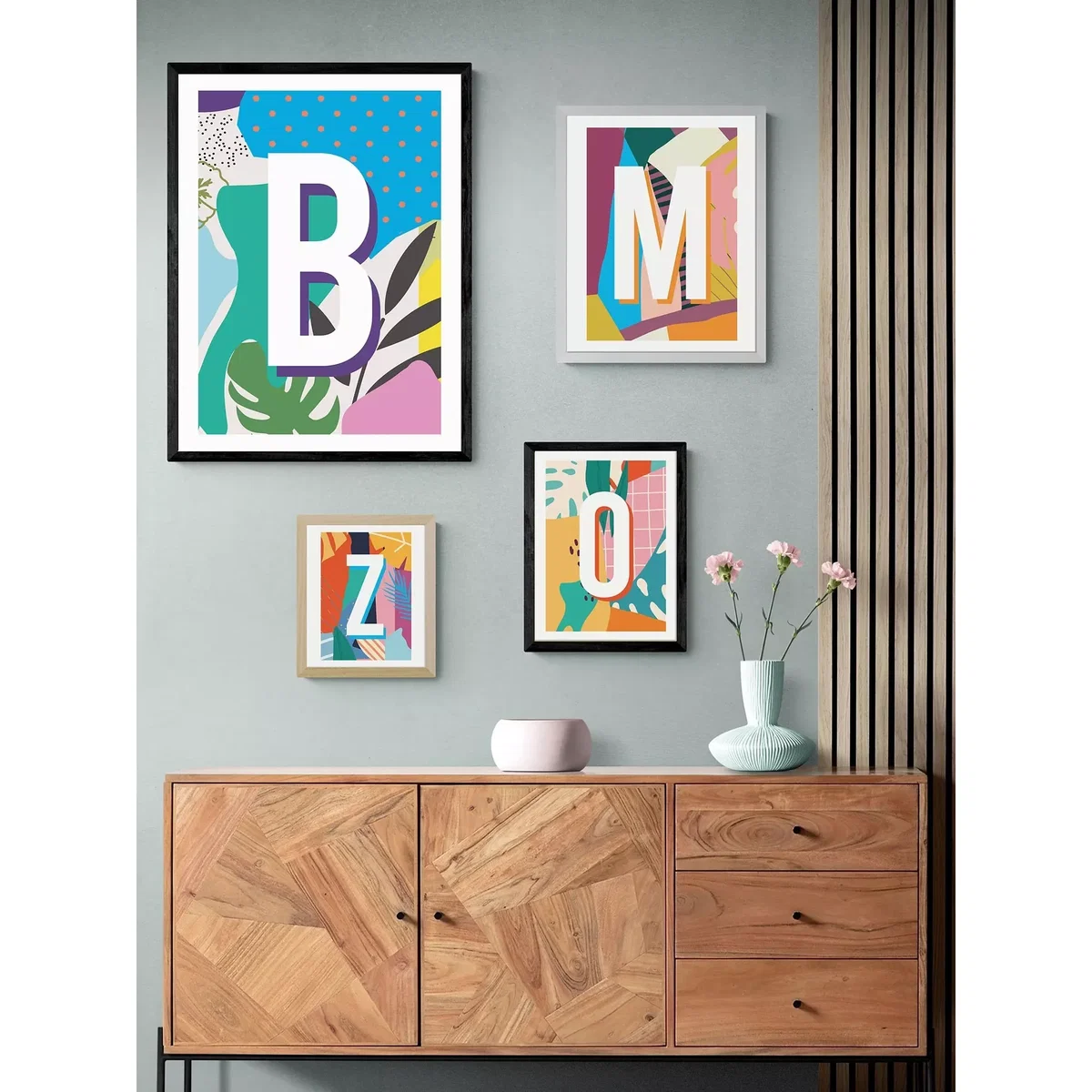 EAST END PRINTS Sei and Ru 'B Letter' Framed Print – image 2