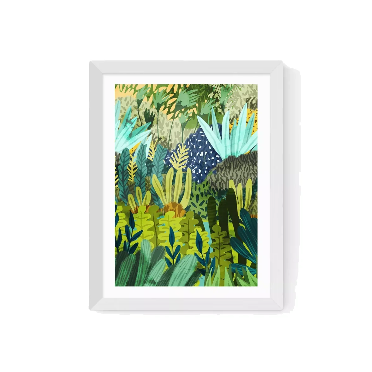 EAST END PRINTS 83 Oranges 'Wild Jungle' Framed Print