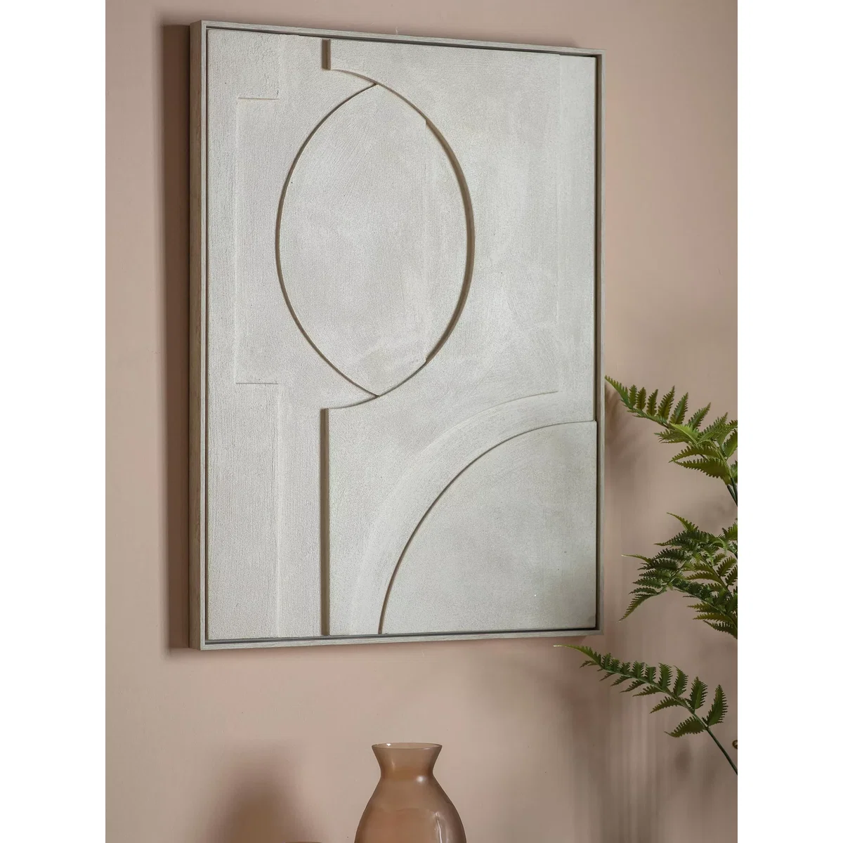 John Lewis & Partners Trieste Textured Abstract Framed Wall Art, 82.5 x 62.5cm, Grey – image 2