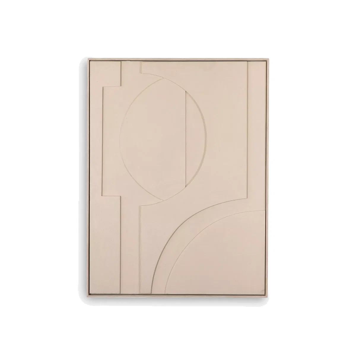 John Lewis & Partners Trieste Textured Abstract Framed Wall Art, 82.5 x 62.5cm, Grey – image 1