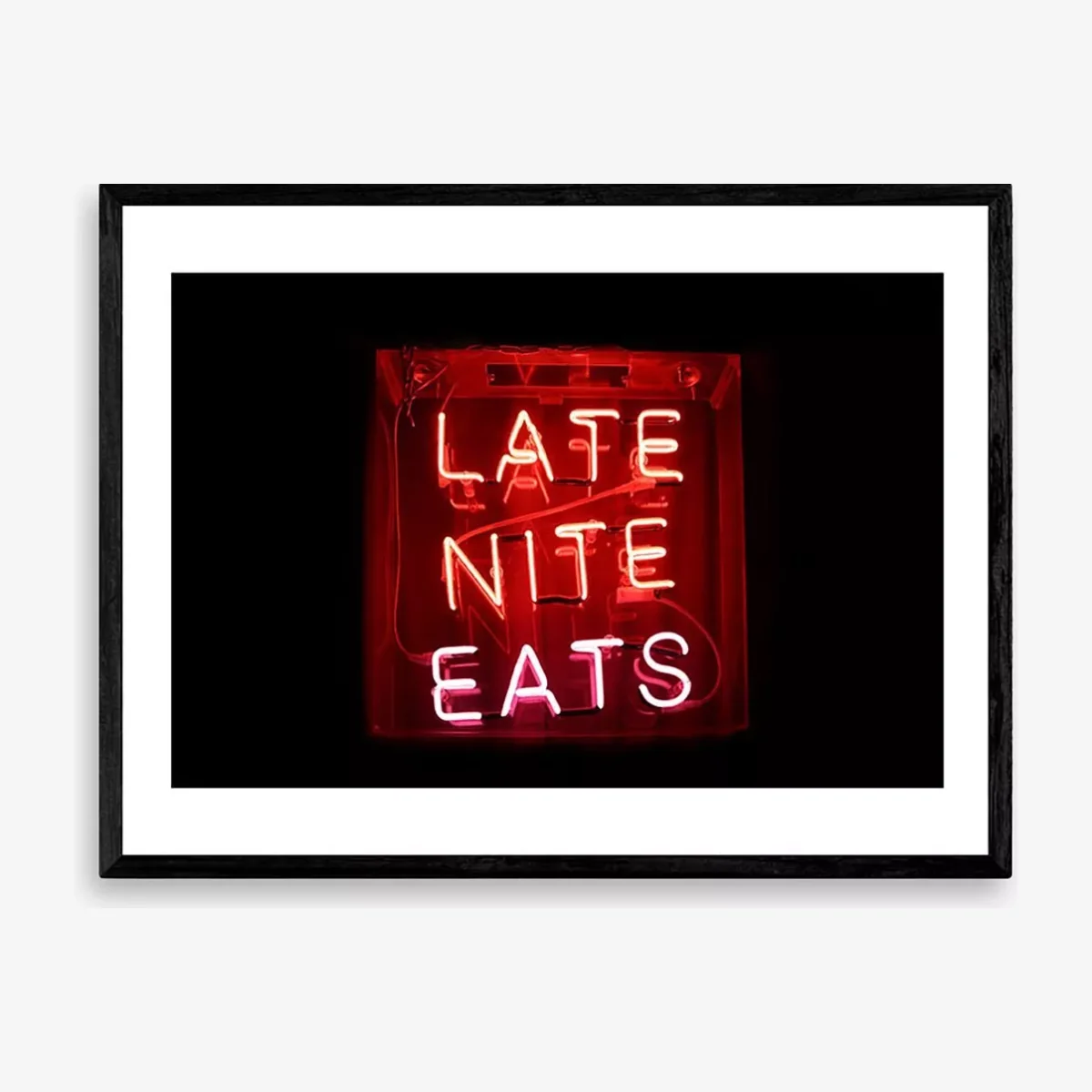 EAST END PRINTS Oh Fine! Art 'Late Night Eats' Framed Print – image 1