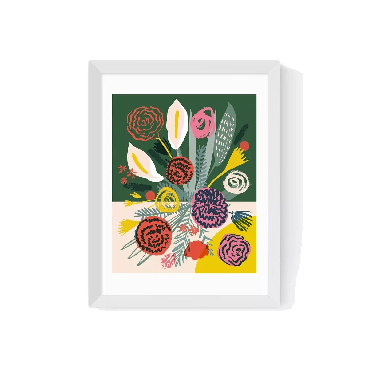EAST END PRINTS Elena Boils 'Flowers 2' Framed Print