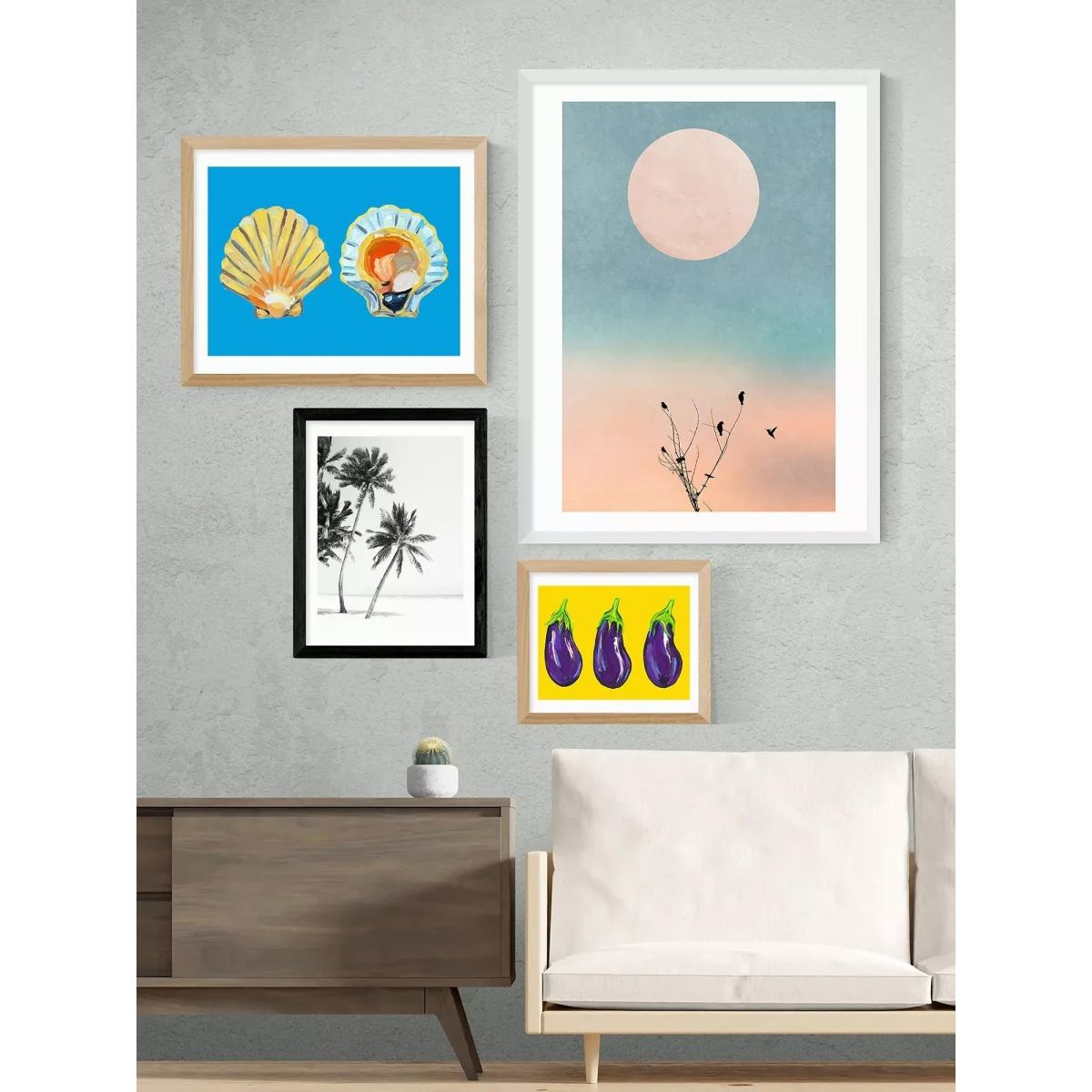 EAST END PRINTS Sisi and Seb 'Island' Framed Print – image 2
