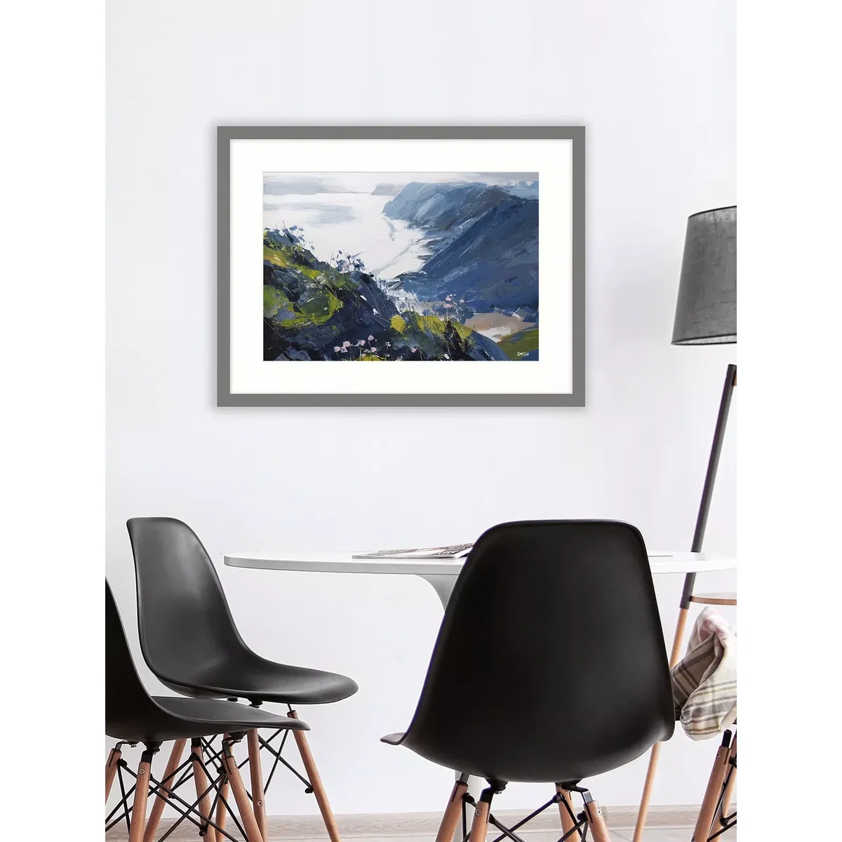 Sian McGill - 'Gower Light' Framed Print, 64.5 x 84.5cm, Blue/Multi – image 2